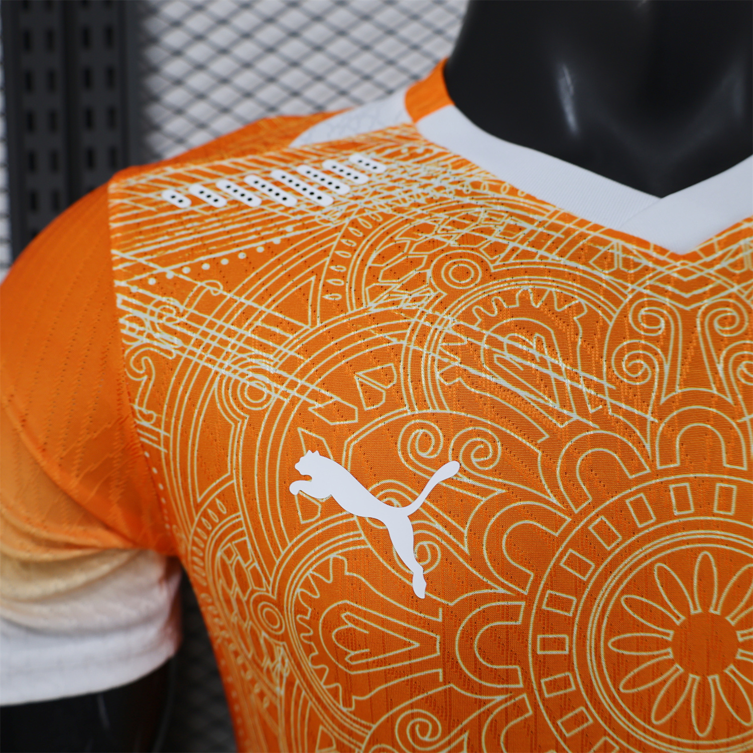 AlphaJersey-Ivory Coast 2026 Orange And White Special Jersey - Player Version