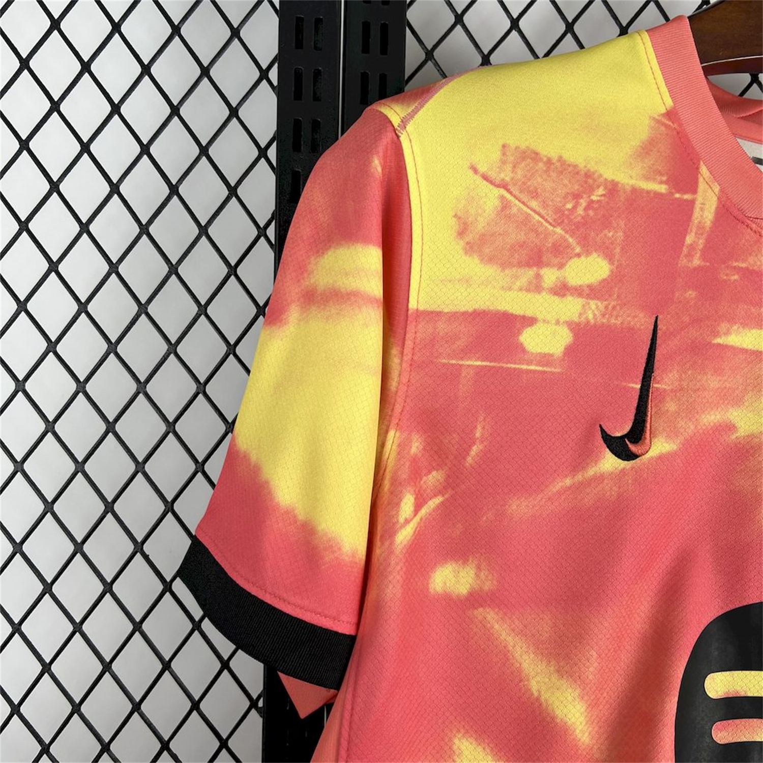 AlphaJersey-Barcelona 25-26 Yellow and Orange Camouflage Jersey - Fans Version