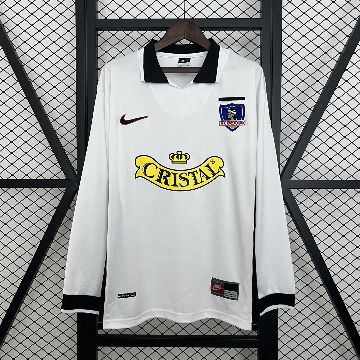 AlphaJersey-Retro Colo Colo 1998-99 Home Long Sleeves Jersey