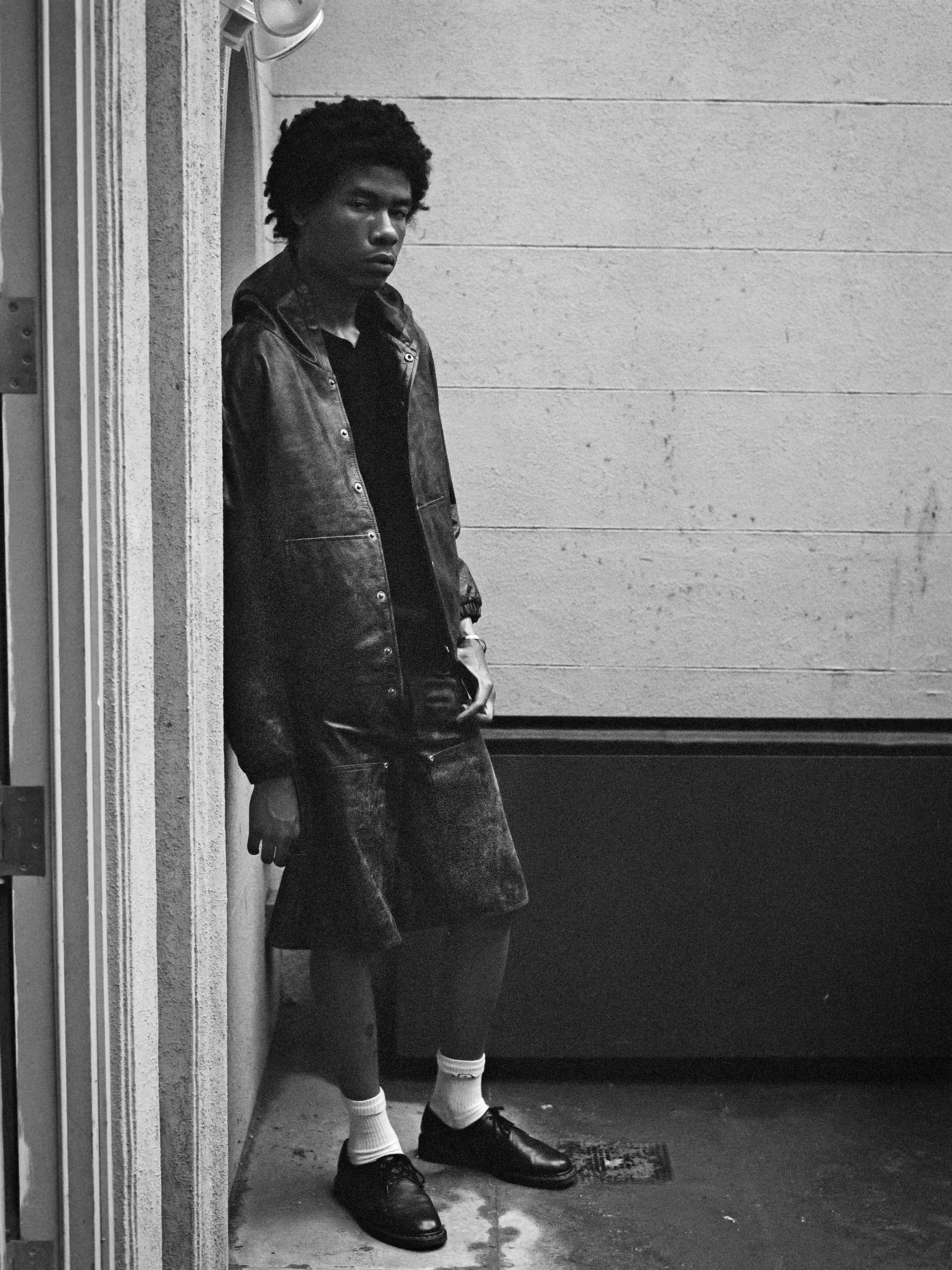 Distressed Genuine Leather Carpenter Shorts | Modern Menswear by yycbvcnbmmnbm