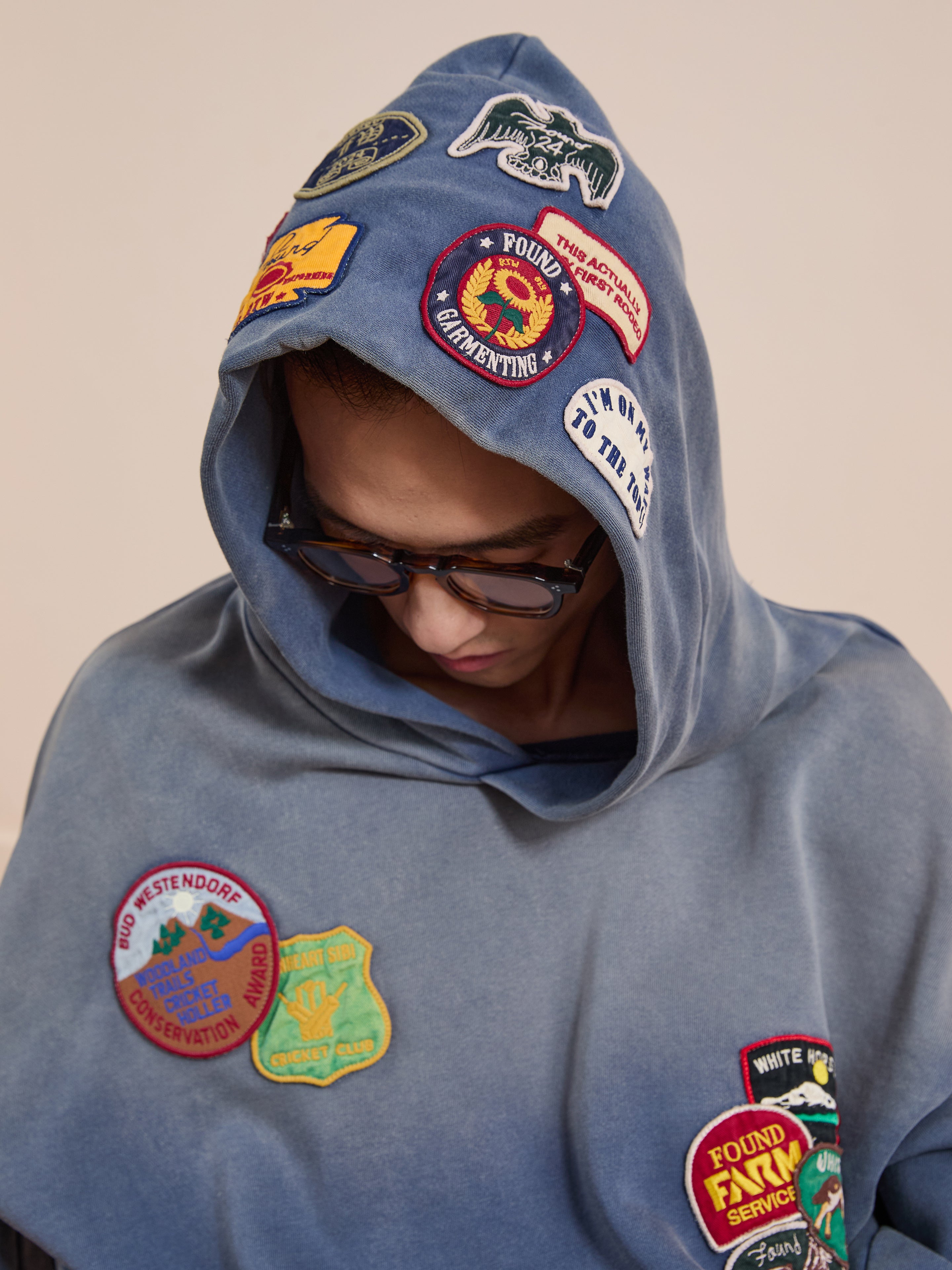 Distressed Patch Hoodie | Modern Menswear by yycbvcnbmmnbm