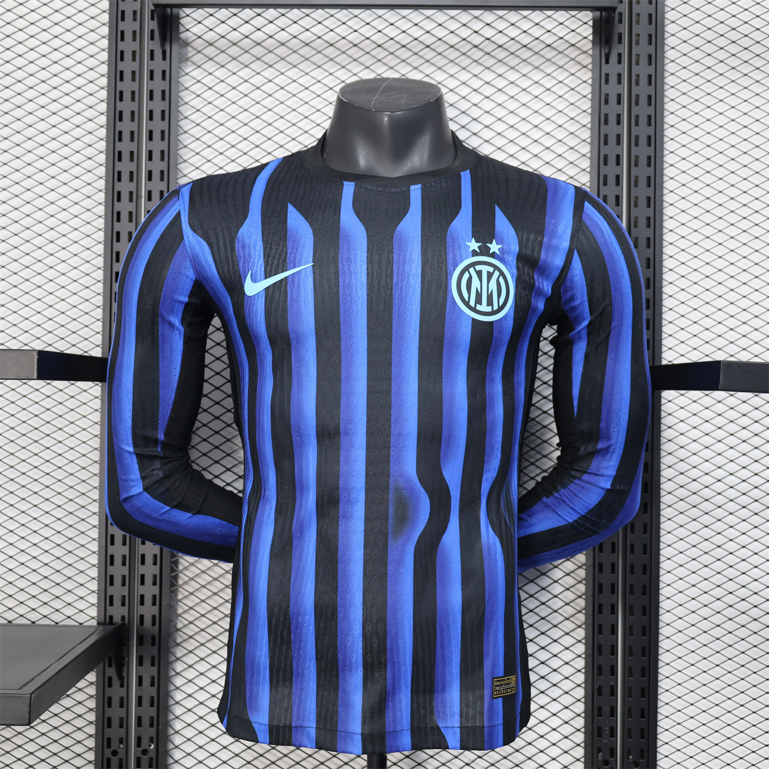 AlphaJersey-Inter Milan 25-26 Home Long Sleeve Jersey - Player Version