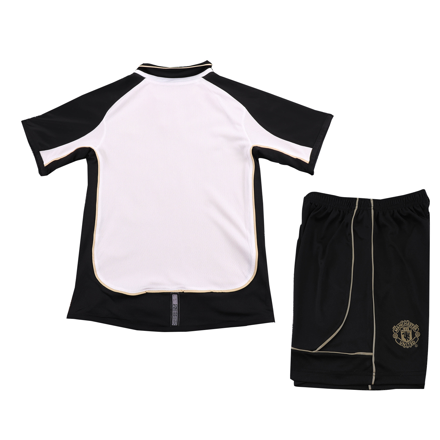 AlphaJersey-Retro Manchester United 2001-02 100th Centery Kids Kit - White