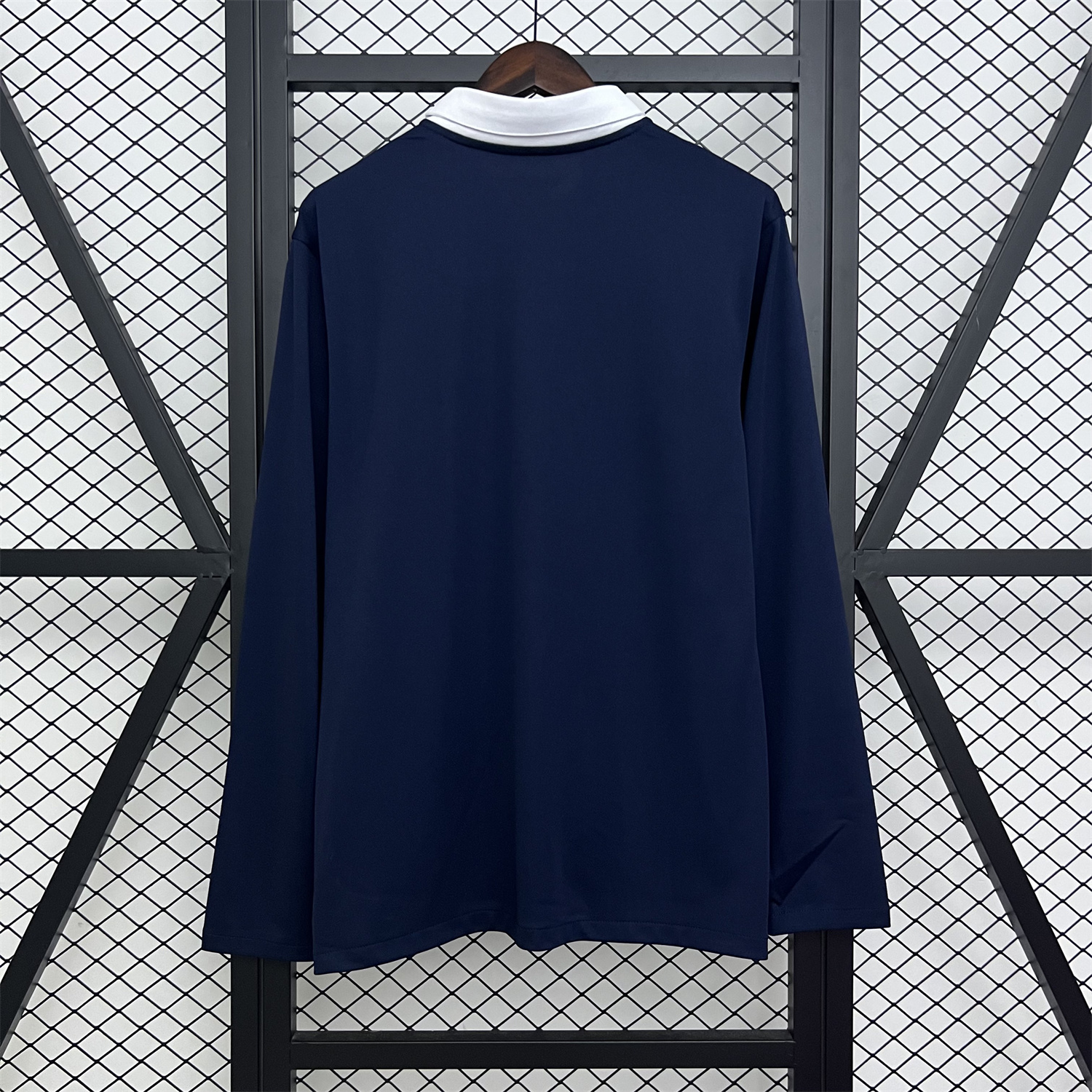 AlphaJersey-Retro France 2014 Home Long Sleeves Jersey