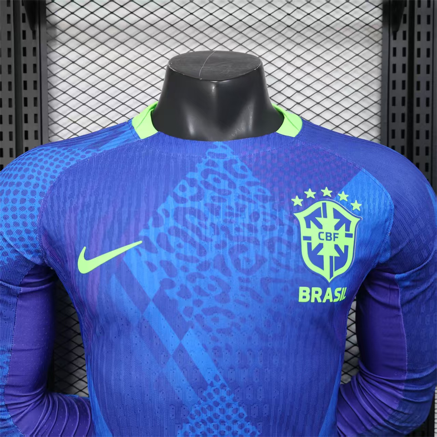 AlphaJersey-Brazil 2025 Women's Team Away Long Sleeves Jersey - Men's Player Version