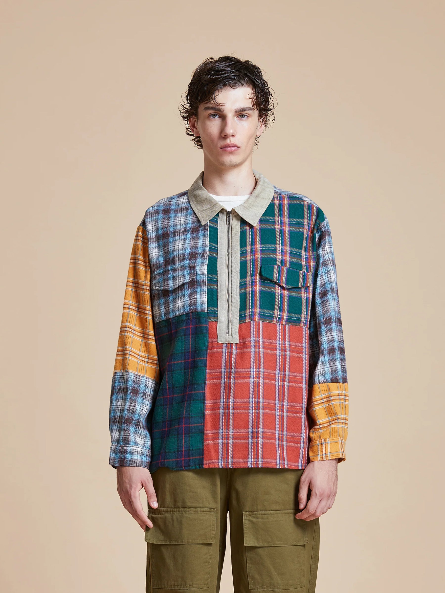 Multi Plaid Tartan Shirt | Modern Menswear by yycbvcnbmmnbm
