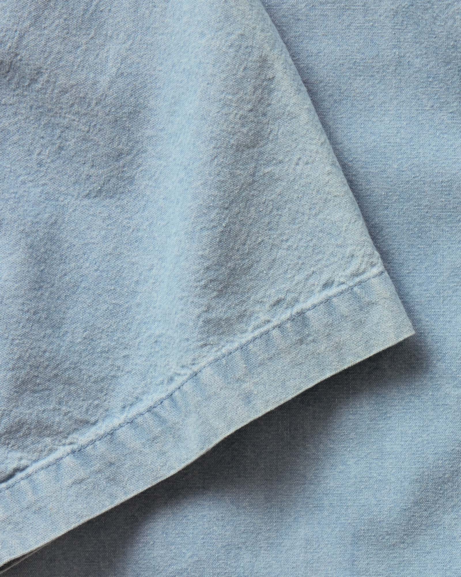The Short Sleeve Jack in Washed Indigo Oxford | Modern Menswear by yycbvcnbmmnbm