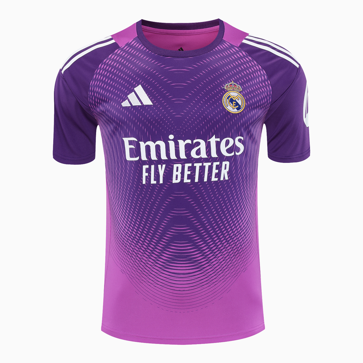 AlphaJersey-Real Madrid 25-26 Short-Sleeve Training Set - Purple Top & Purple Shorts