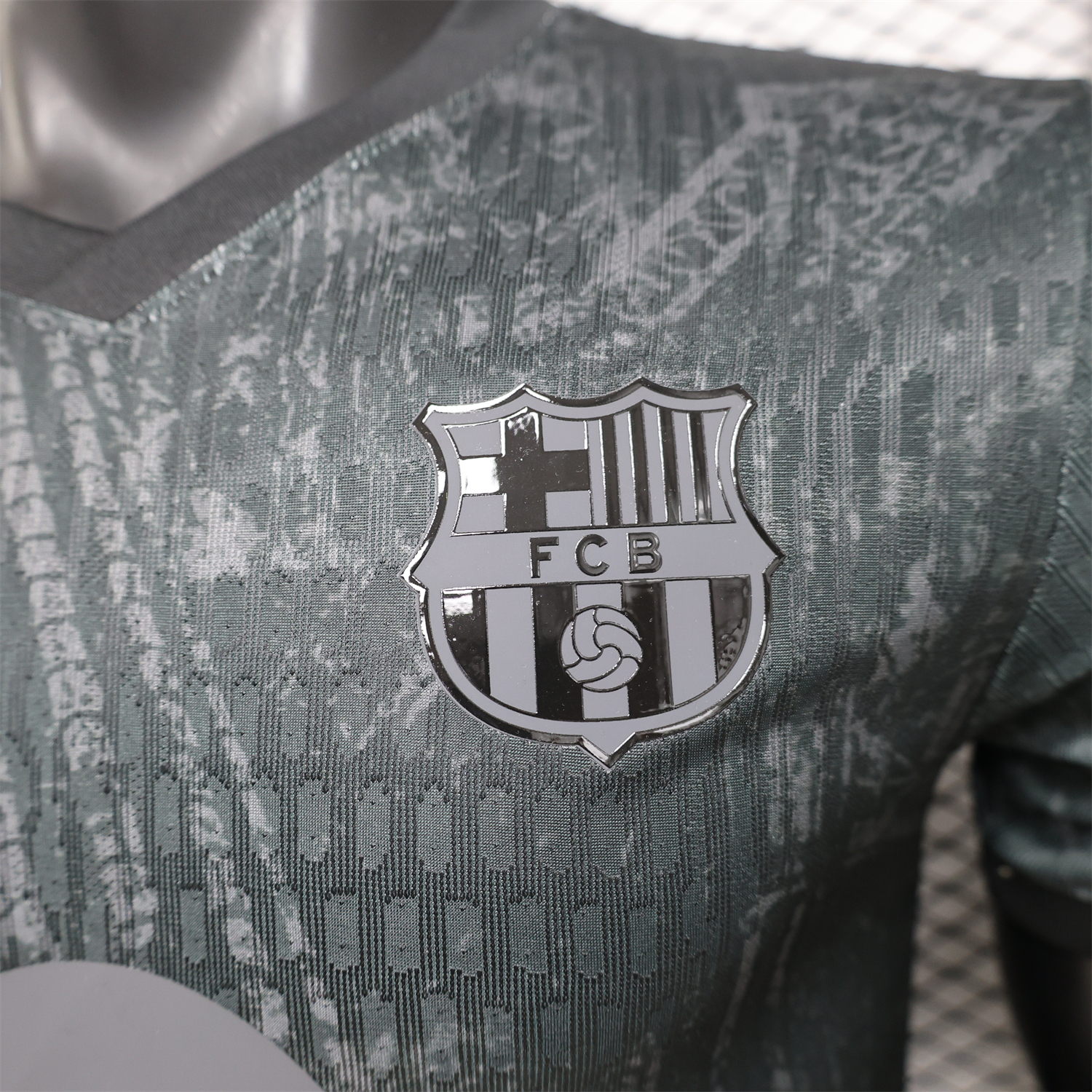 AlphaJersey-Barcelona 25-26 Grey And Black Special Jersey - Player Version