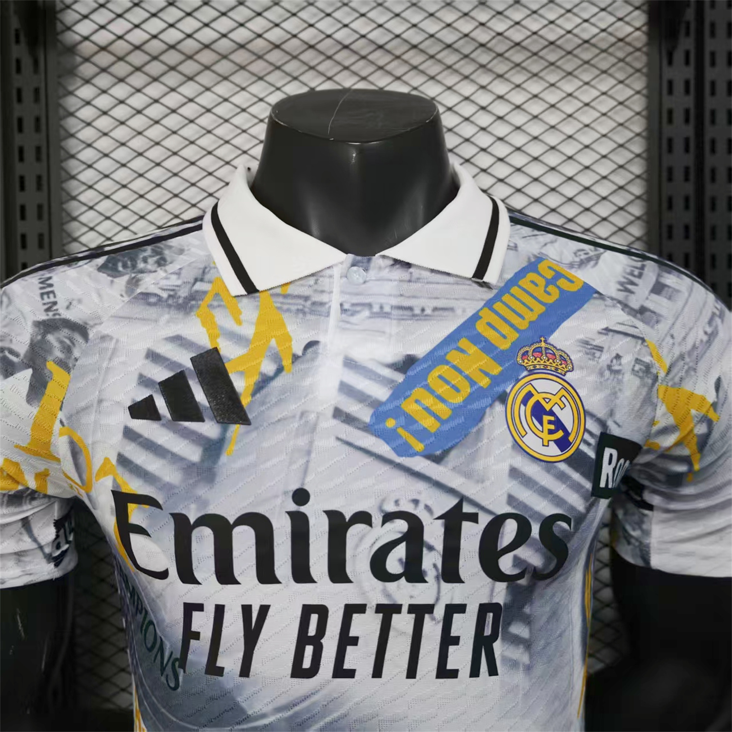 AlphaJersey-Real Madrid 25-26 Capture Of Camp Nou POLO White Special Jersey - Player Version