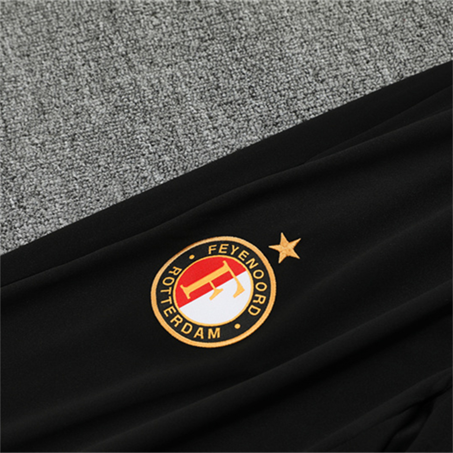 AlphaJersey-Feyenoord 25-26 Long Sleeve Training Set - Red Top & Black Pants