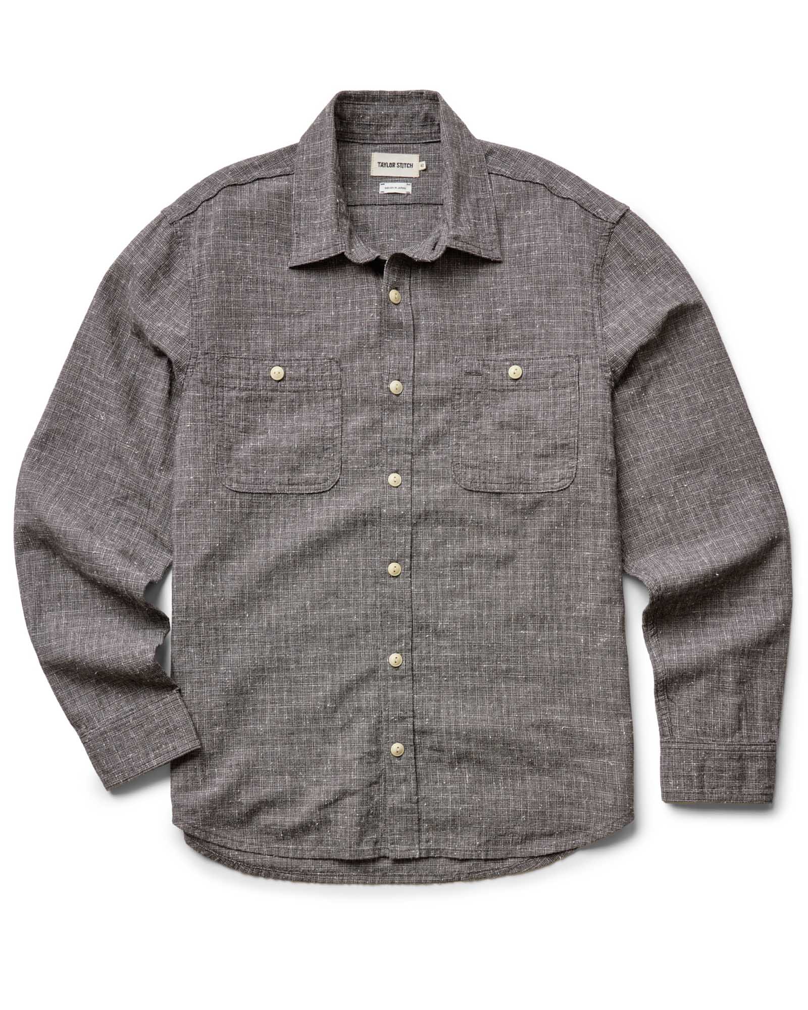 The Foundry Shirt in Japanese Shadow Nep | Modern Menswear by yycbvcnbmmnbm