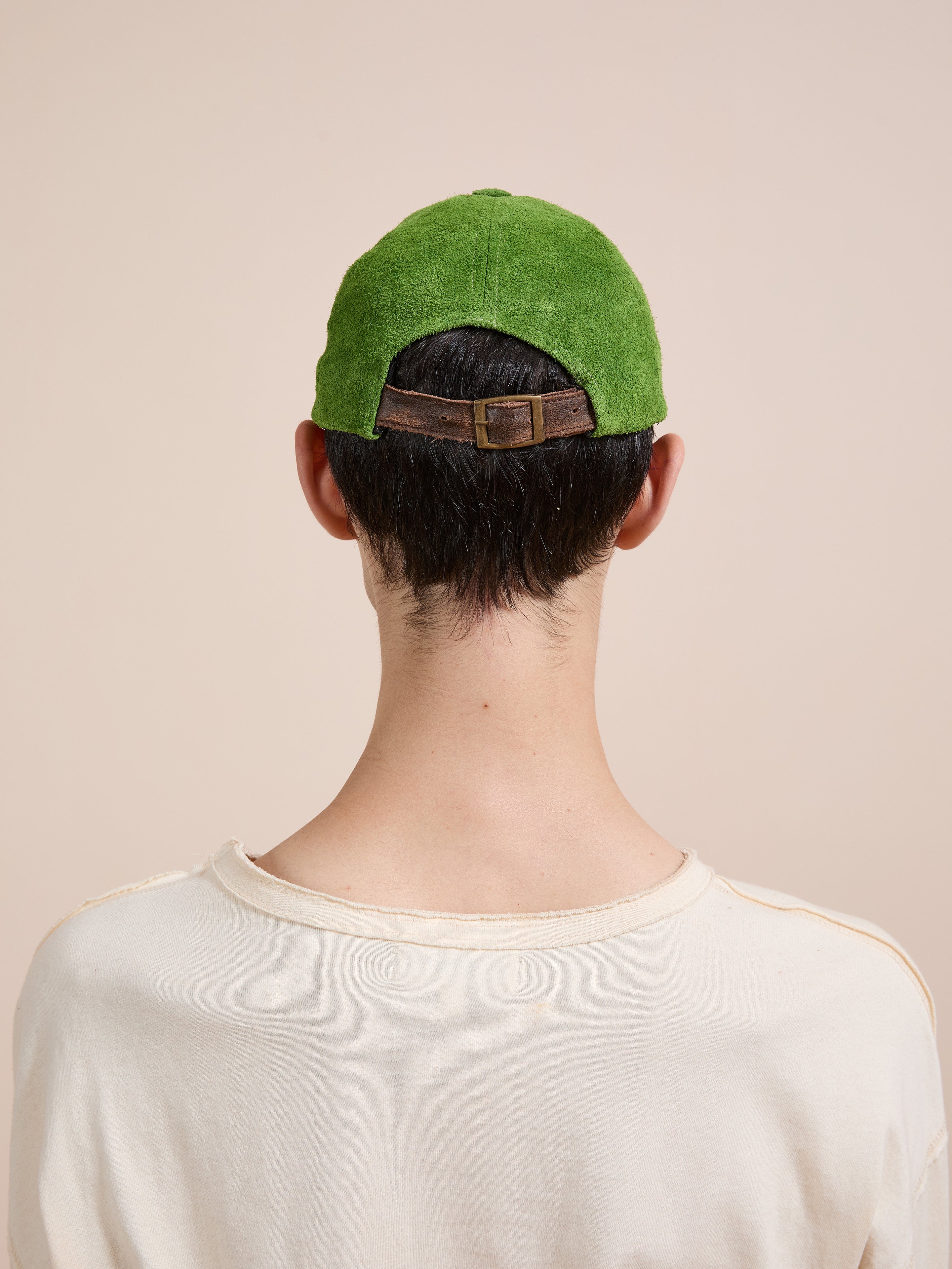 Suede Leather Contrast Distressed Cap | Modern Menswear by yycbvcnbmmnbm