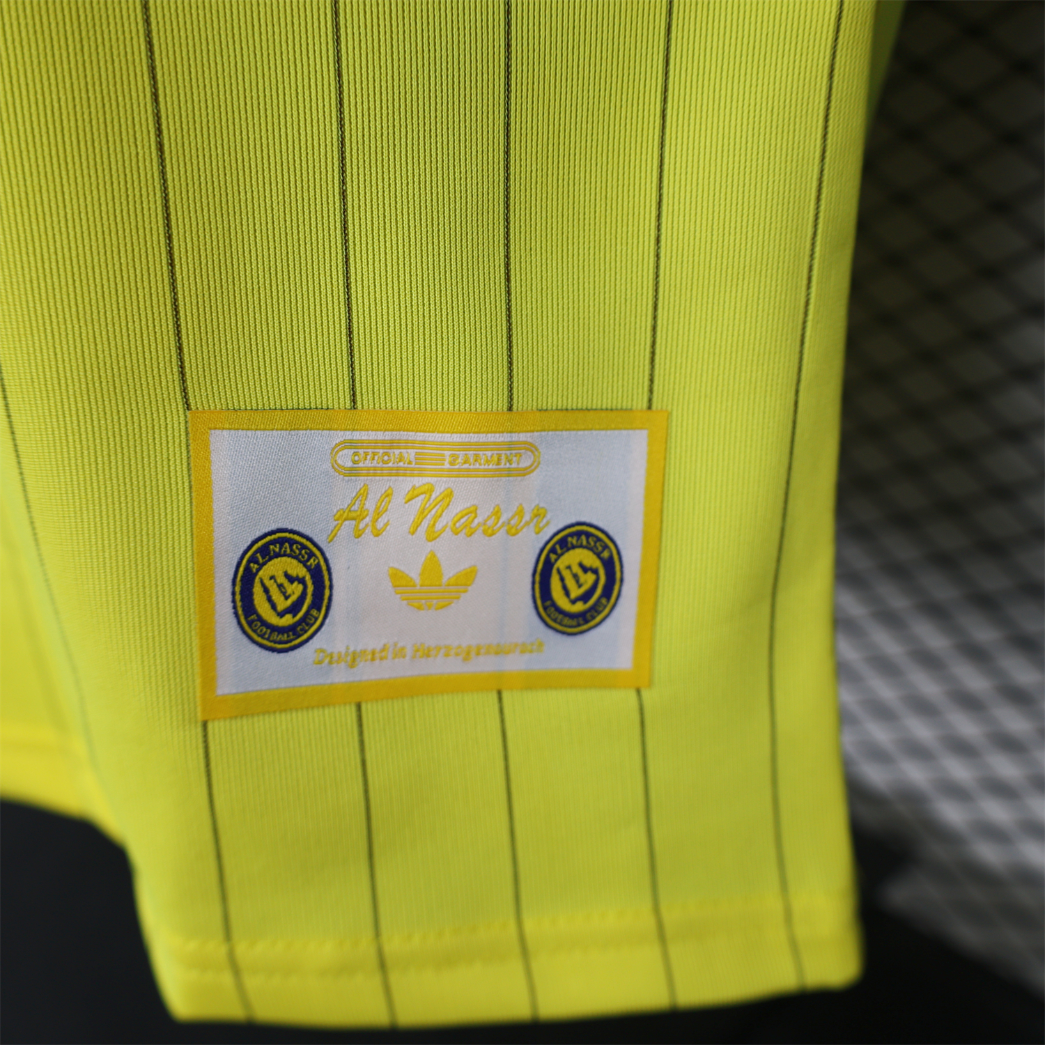 AlphaJersey-Al Nassr Riyadh Victory 25-26 Terrace Icon Retro Casual Style Yellow Jersey - Player Version