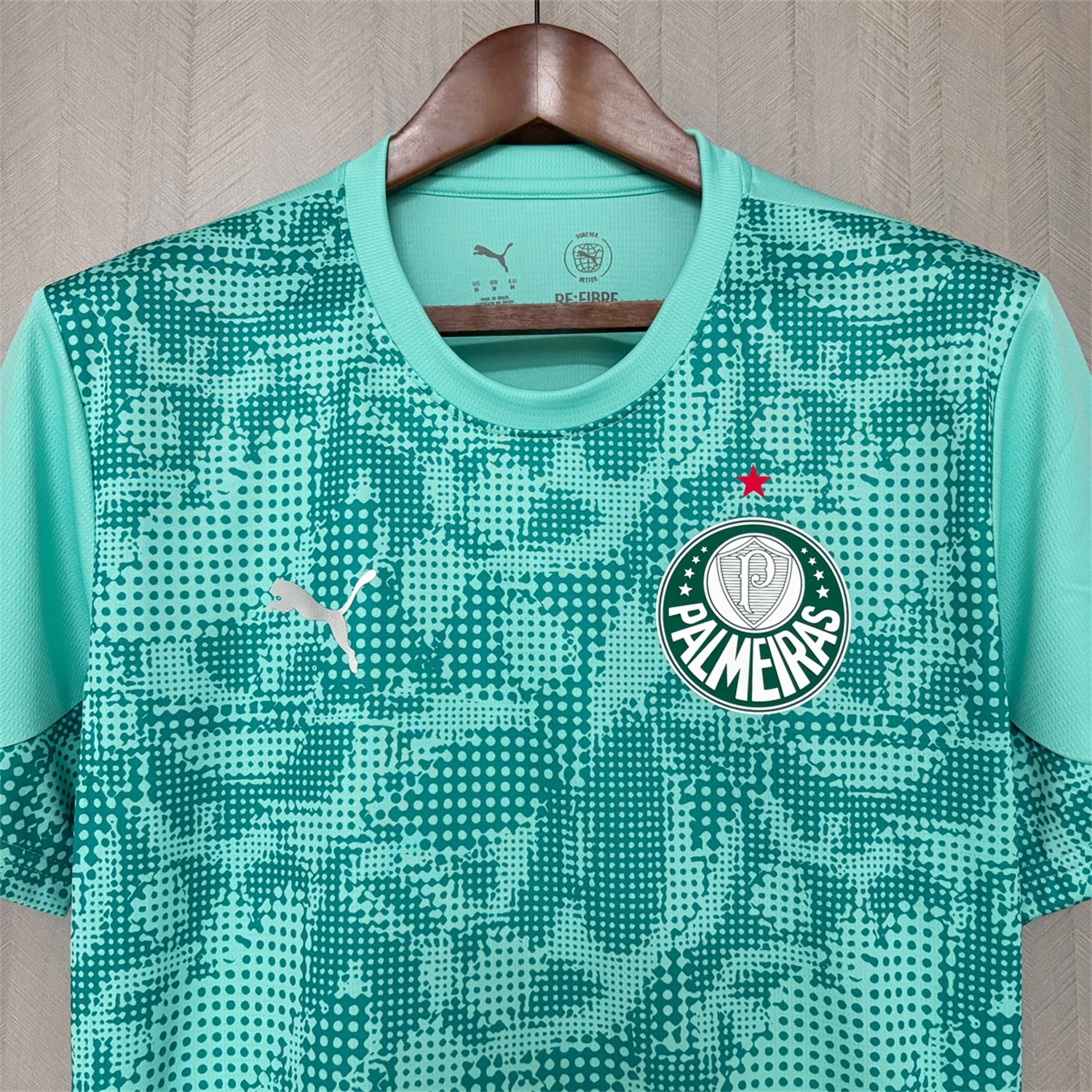 AlphaJersey-Palmeiras 26-27 Mint Green Training Jersey - Fans Version