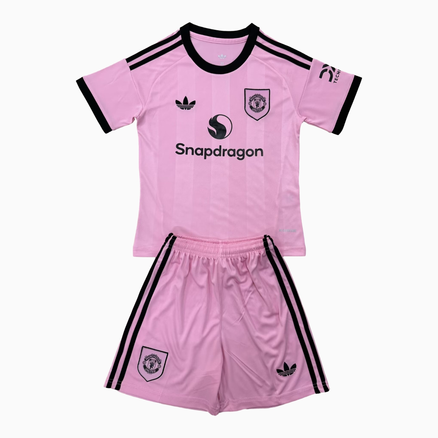 AlphaJersey-Manchester United 25-26 Light Pink Goalkeeper Men's Adult Jersey Set - Fans Version