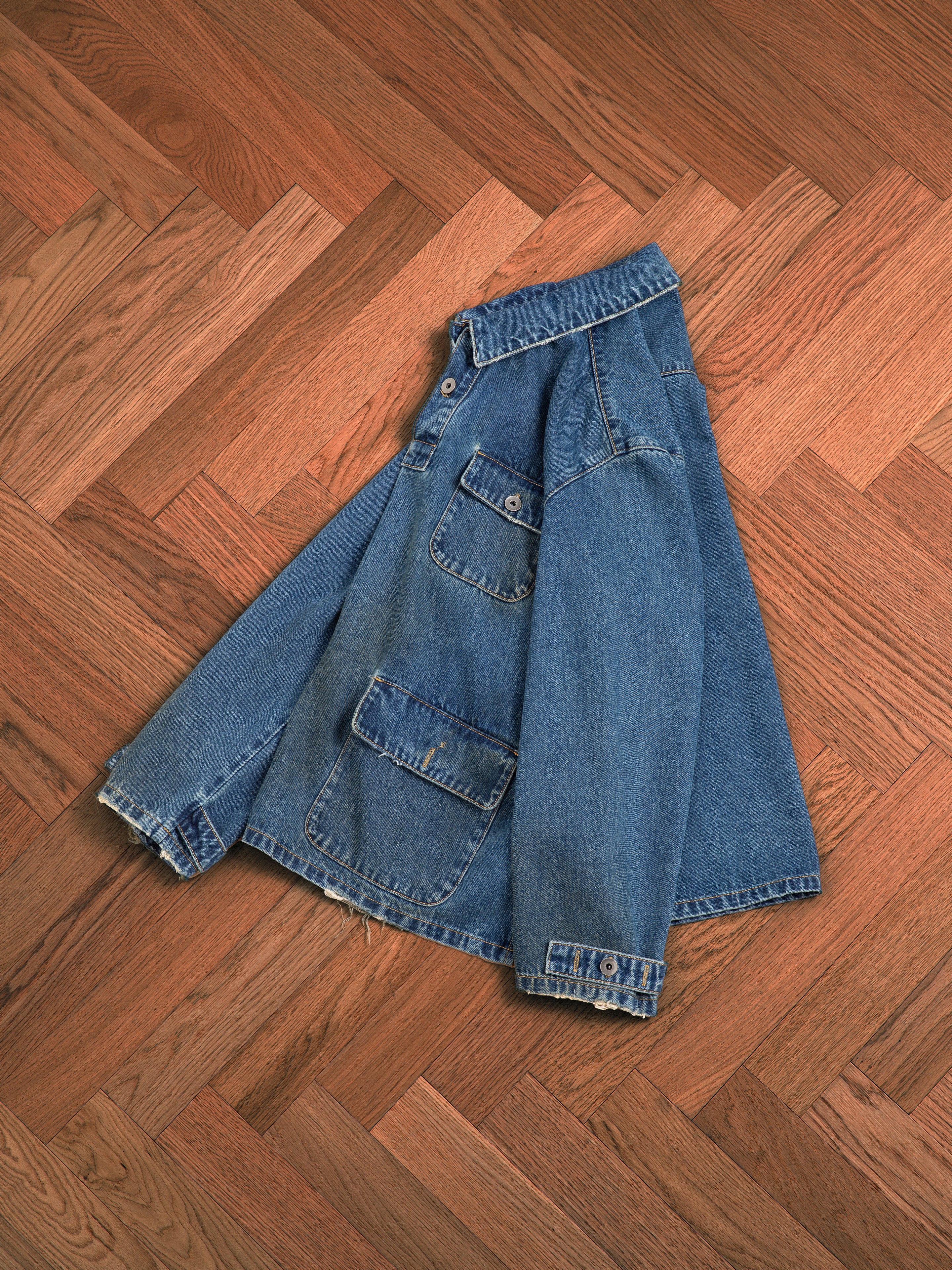 Azin Denim Pullover Work Shirt | Modern Menswear by yycbvcnbmmnbm