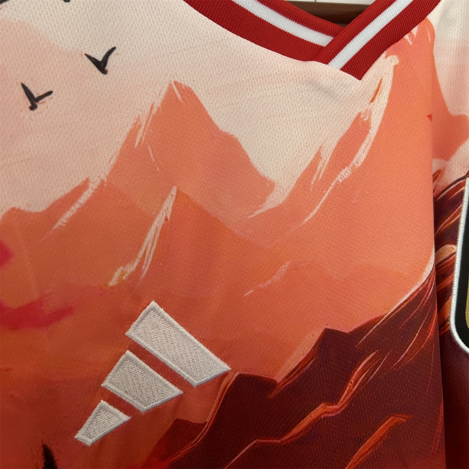 AlphaJersey-Japan 25-26 Red Mountains & River & Tower Special Jersey - Fans Version
