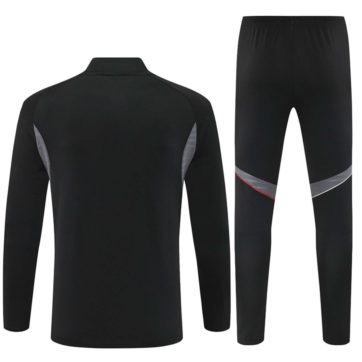 AlphaJersey-Ajax 25-26 Long Sleeve Training Set - Black Top and Black Pants