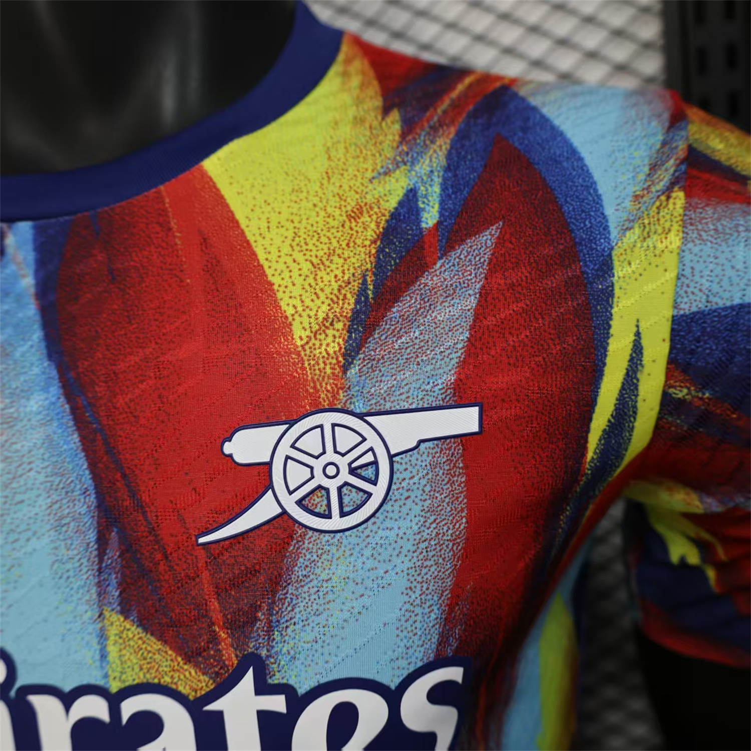 AlphaJersey-Arsenal 25-26 Colorful Flame Graffiti Pre-match Training Jersey - Player Version