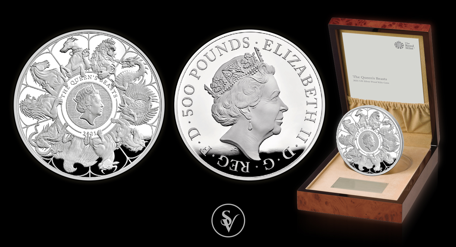Great Britain 500 pounds 2021 Completer Queens Beasts - Coins and collectables