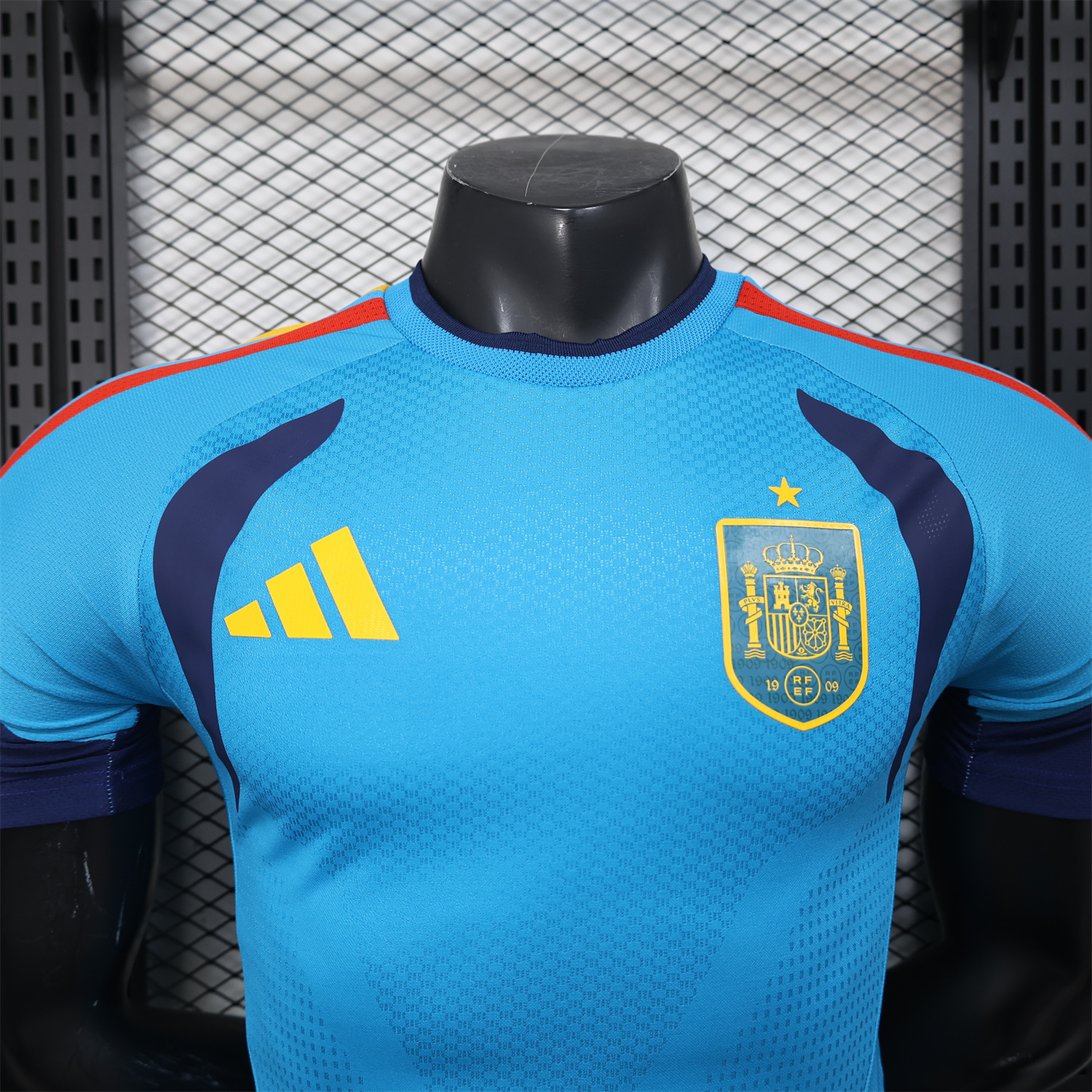 AlphaJersey-Spain 2026 Blue Pre-Match Training Jersey - Player Version