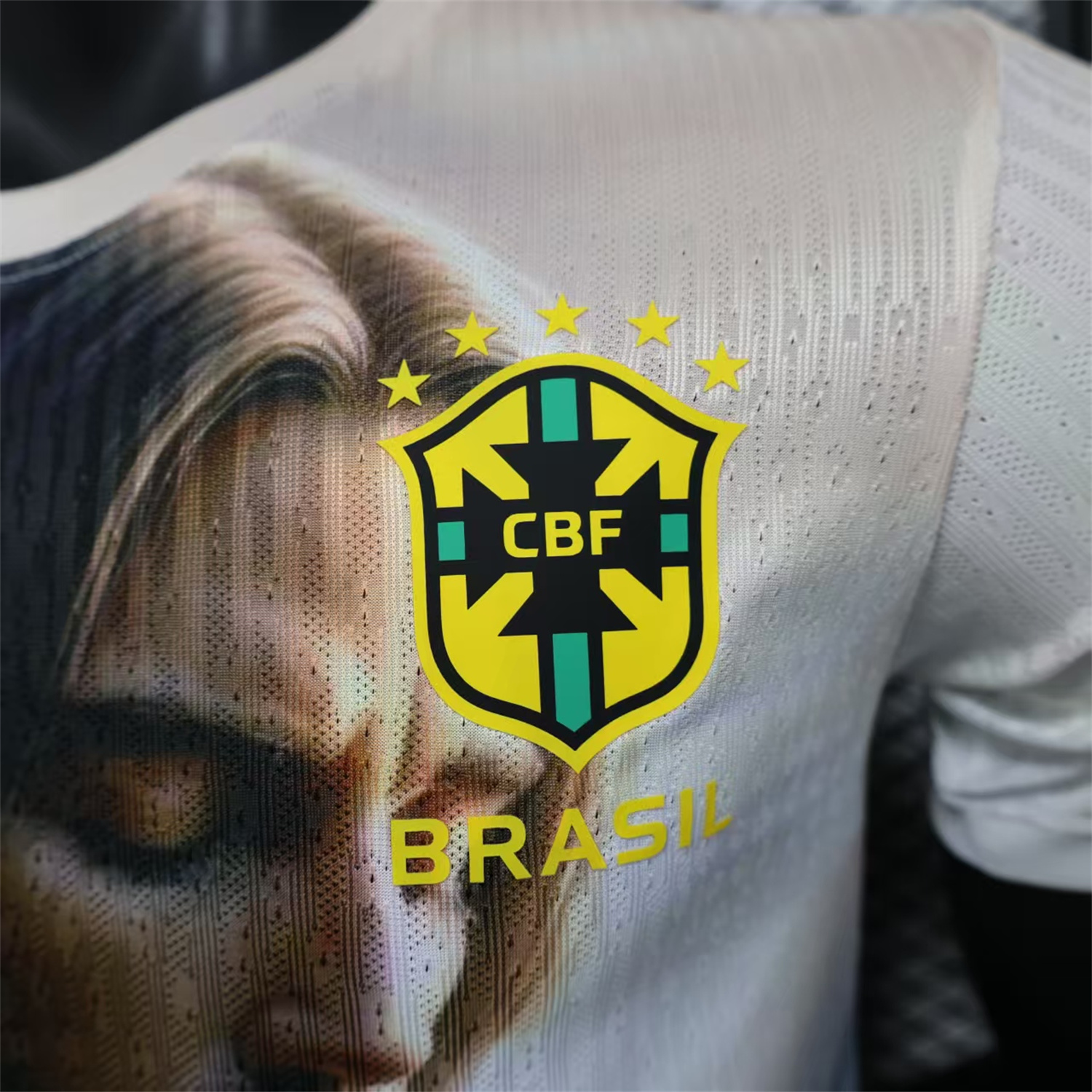AlphaJersey-Brazil 25-26 Jesus Praying Special White Jersey - Player Version
