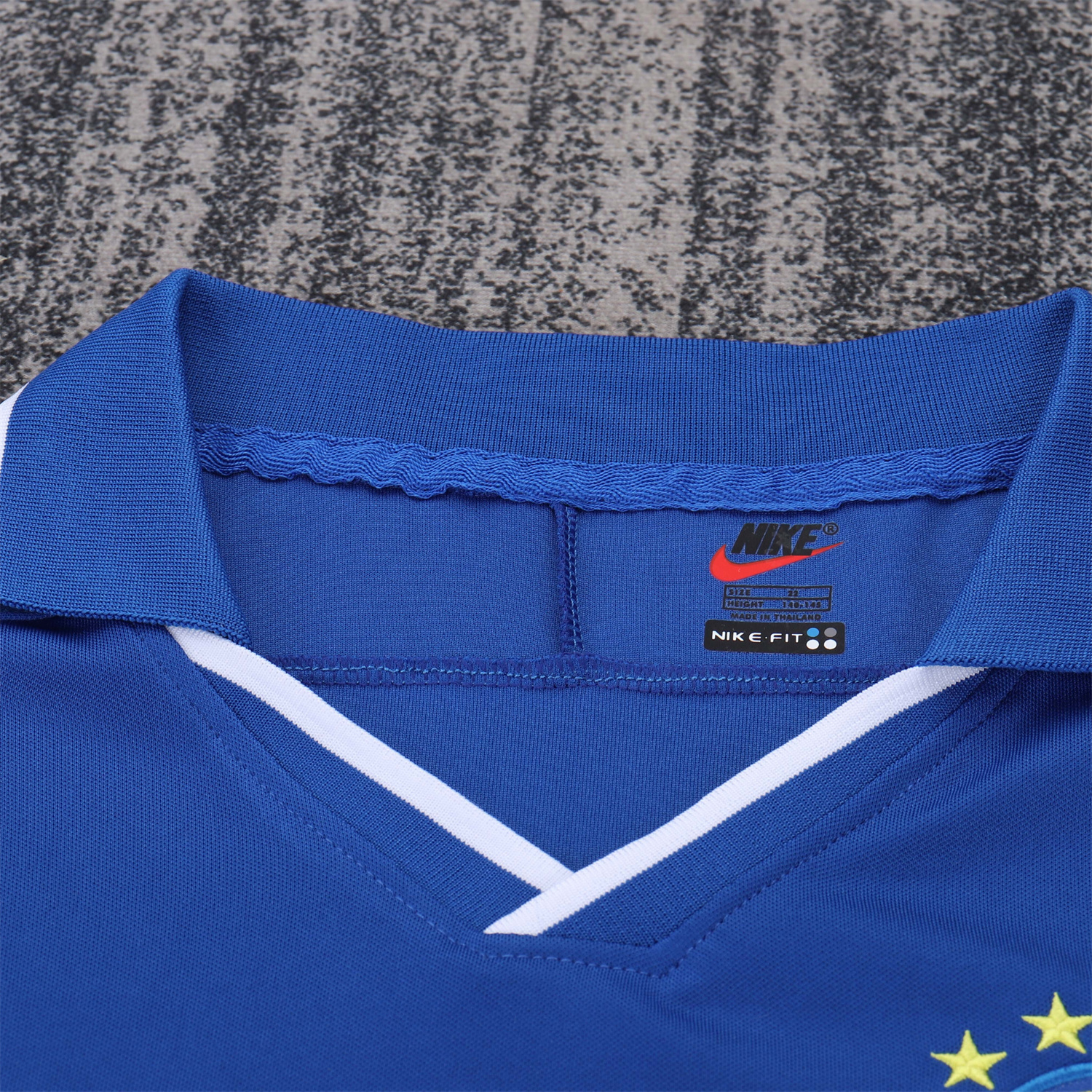 AlphaJersey-Retro Brazil 1997 Away Kids Kit