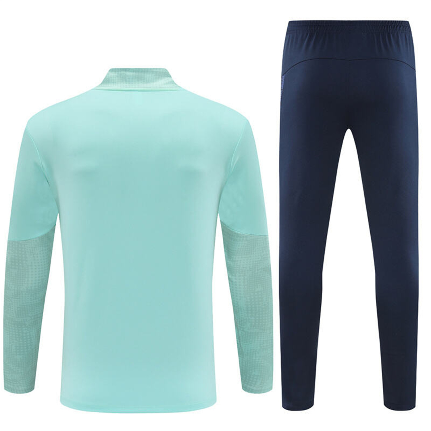 AlphaJersey-Marseille 25-26 Long Sleeve Training Set - Nattierblue Top & Deep Blue Pants