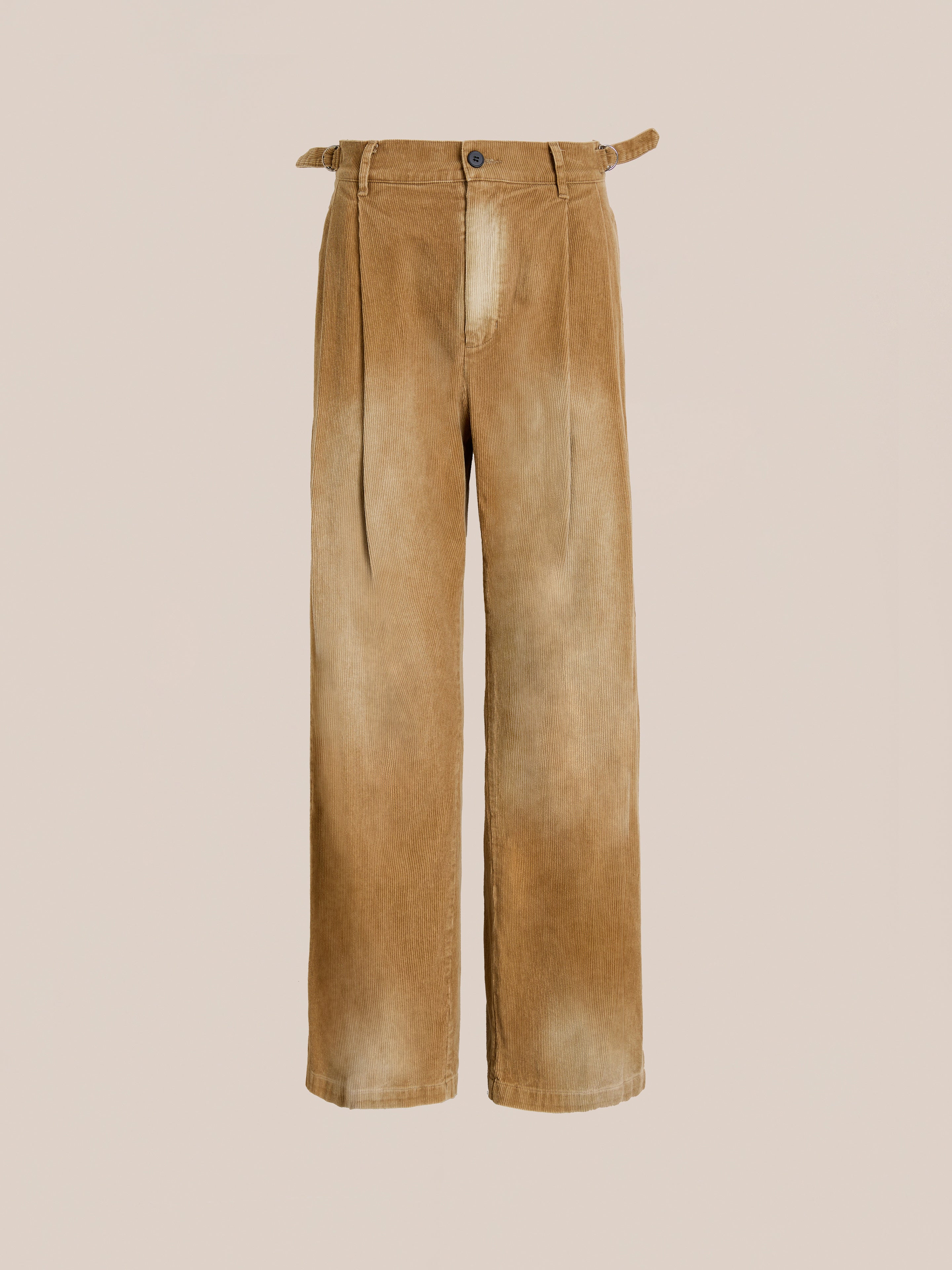 Faded Pleated Corduroy Pants | Modern Menswear by yycbvcnbmmnbm