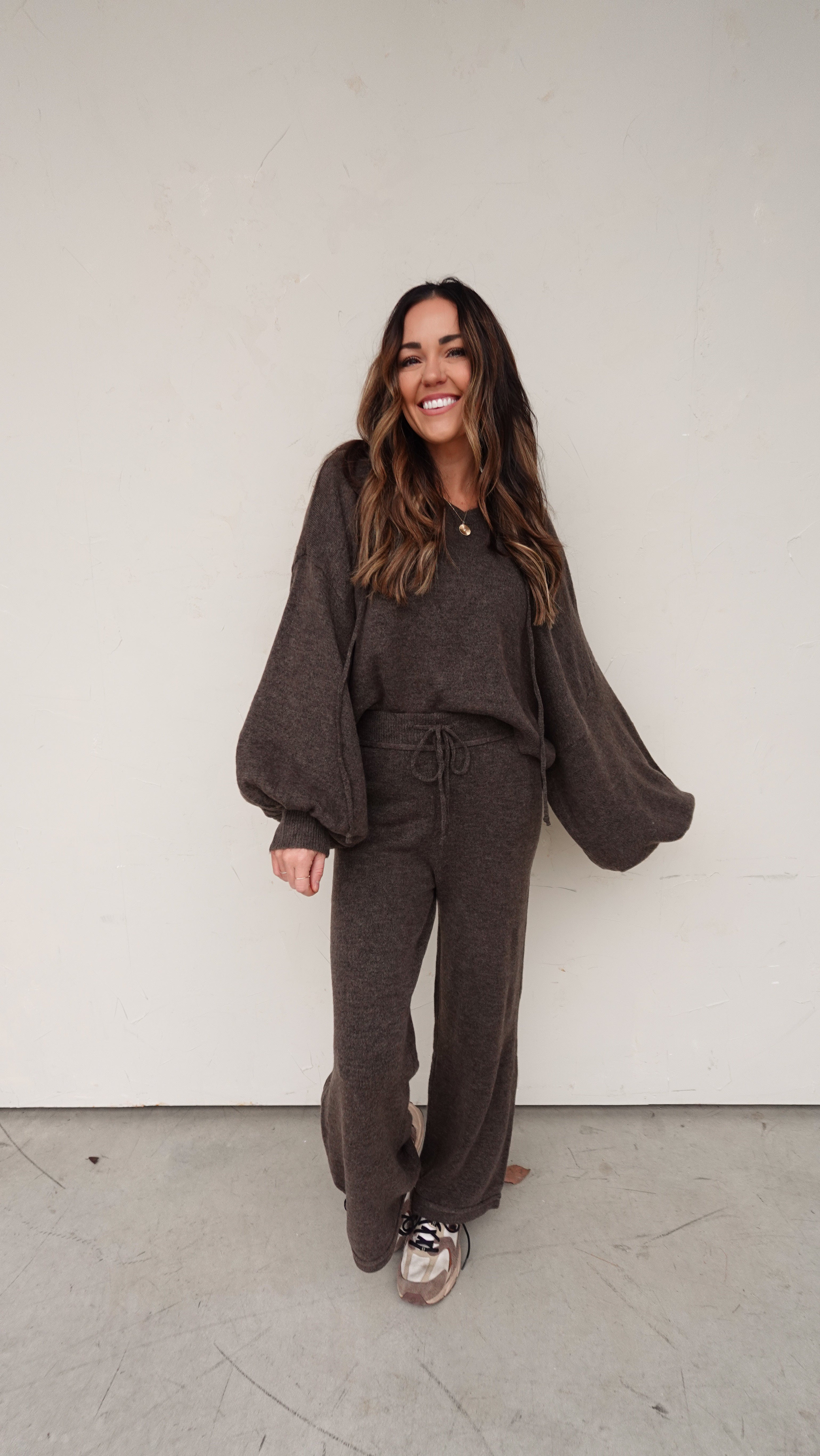 Knit Hooded Pullover - Chocolate | Elegant Women's Fashion by coolavocek