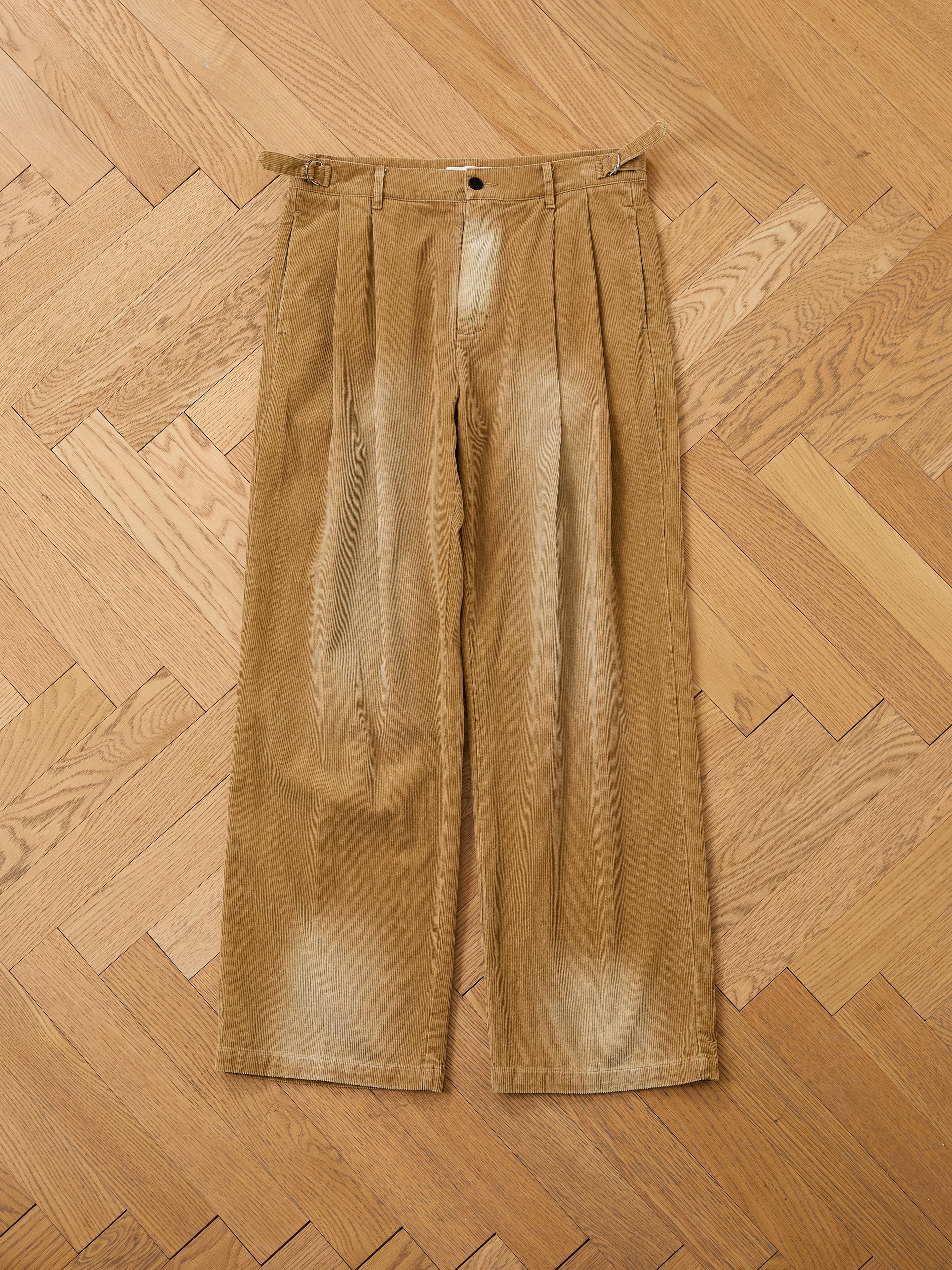 Faded Pleated Corduroy Pants | Modern Menswear by yycbvcnbmmnbm