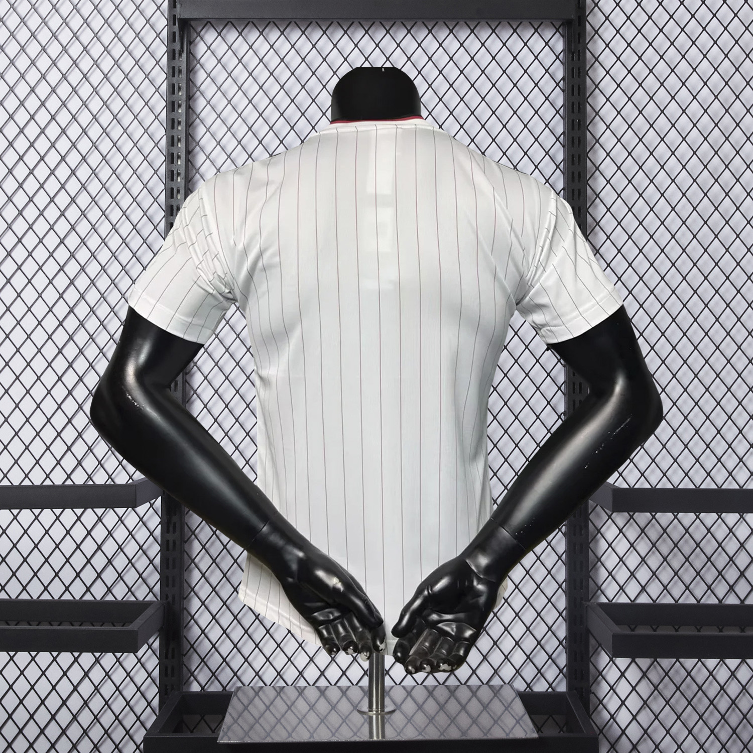 AlphaJersey-Manchester United 25-26 Trefoil Red Lines White Travel Jersey - Player Version