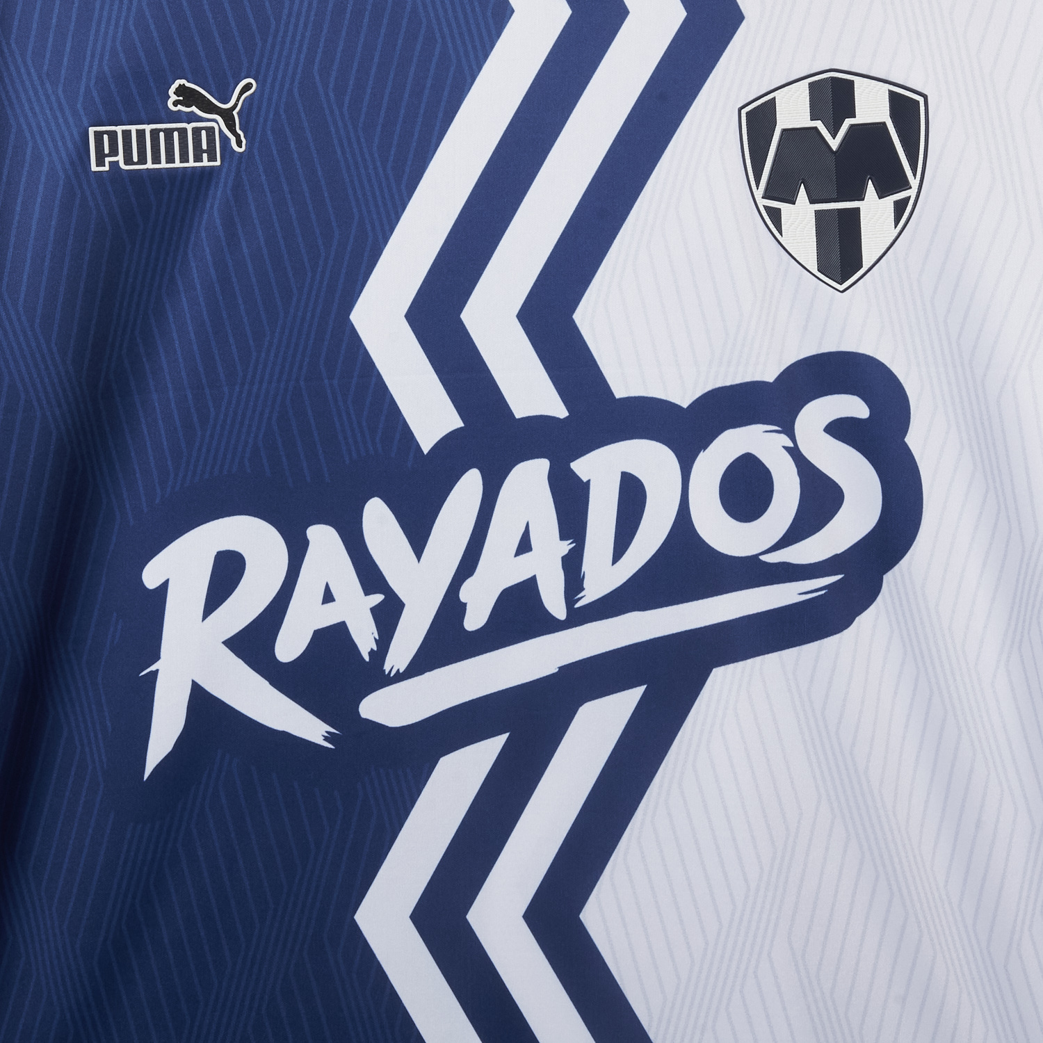 AlphaJersey-Rayados Monterrey 25-26 Blue And White Half Special Jersey - Fans Version
