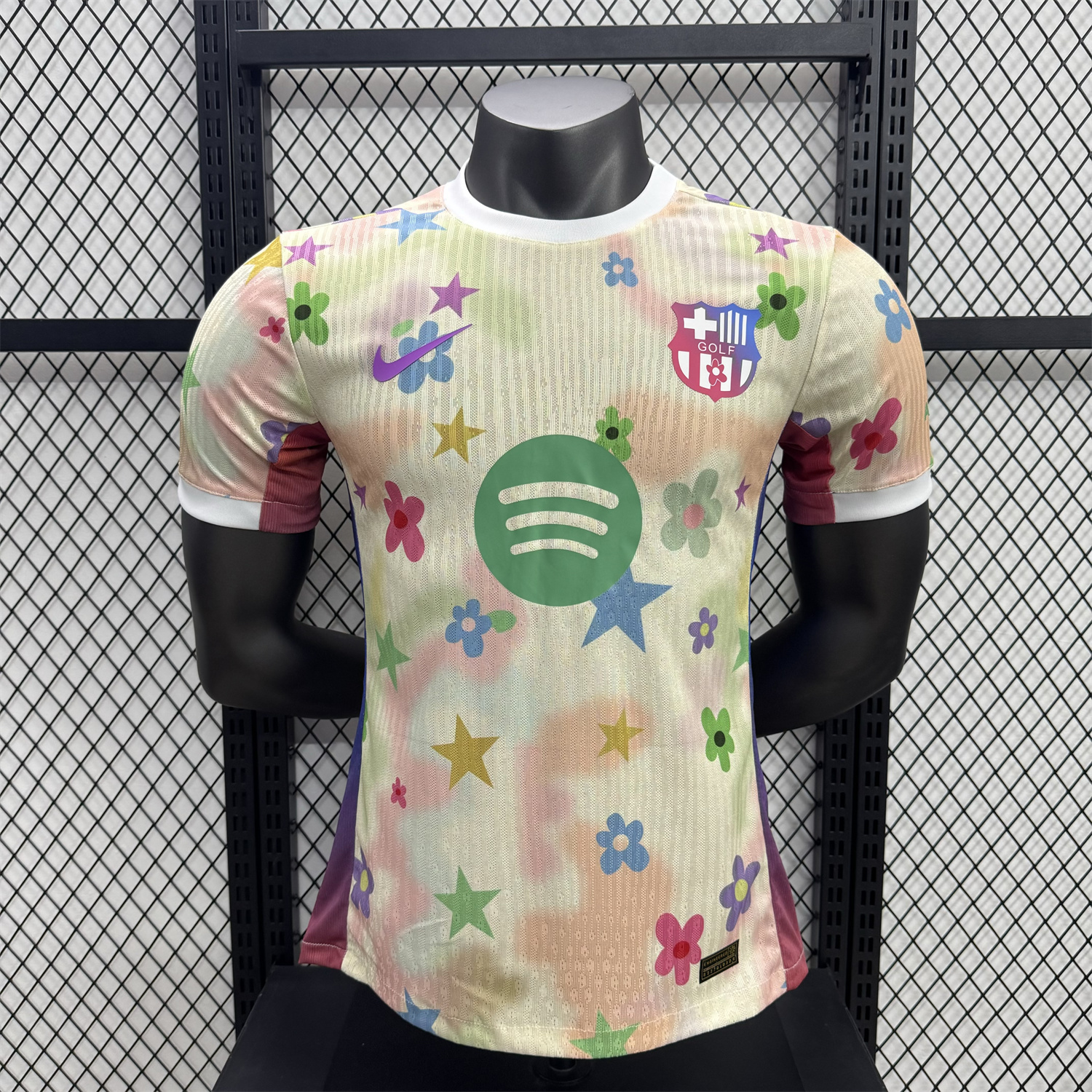 AlphaJersey-Barcelona 25-26 Golf Color Petals Special Yellow Jersey - Player Version