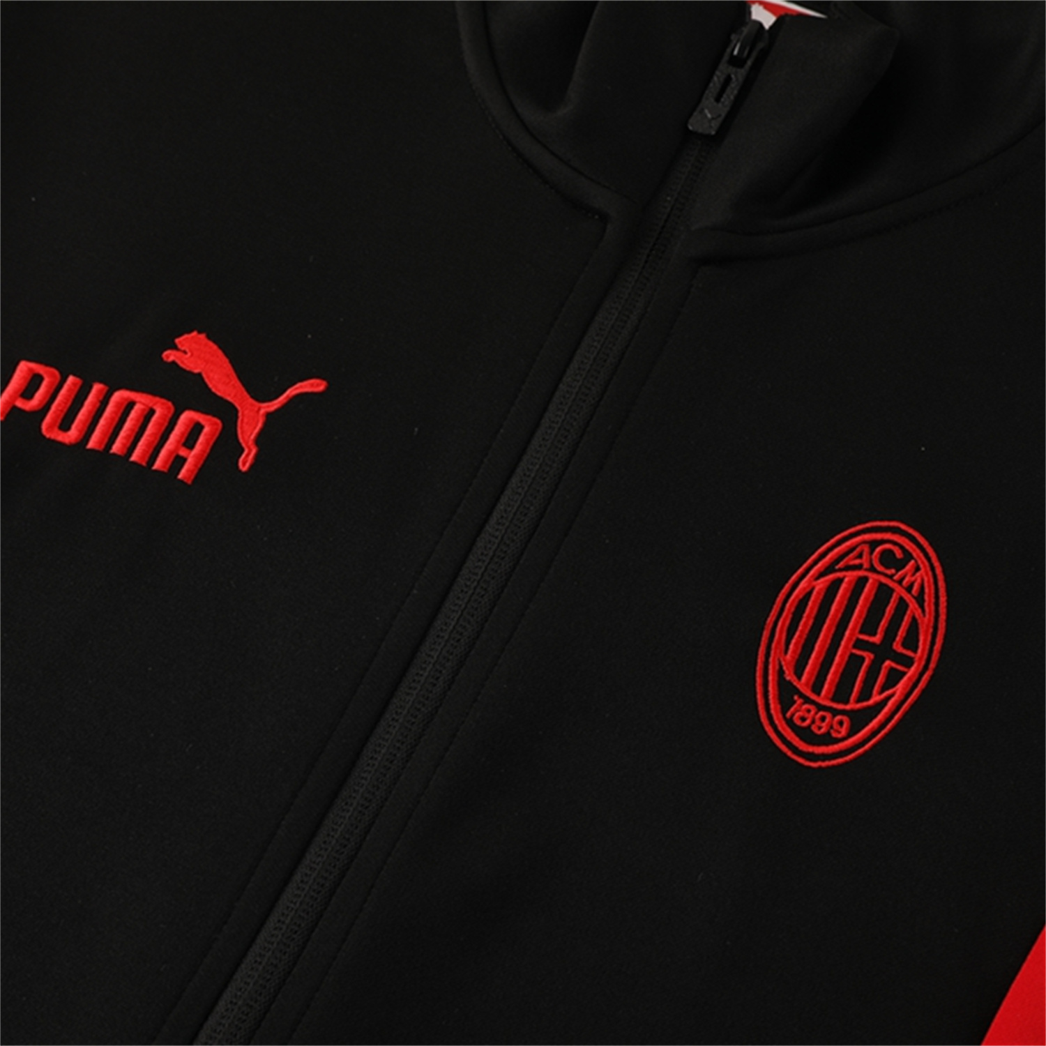 AlphaJersey-AC Milan 25-26 Jacket Training Tracksuit - Black top & Black Pants