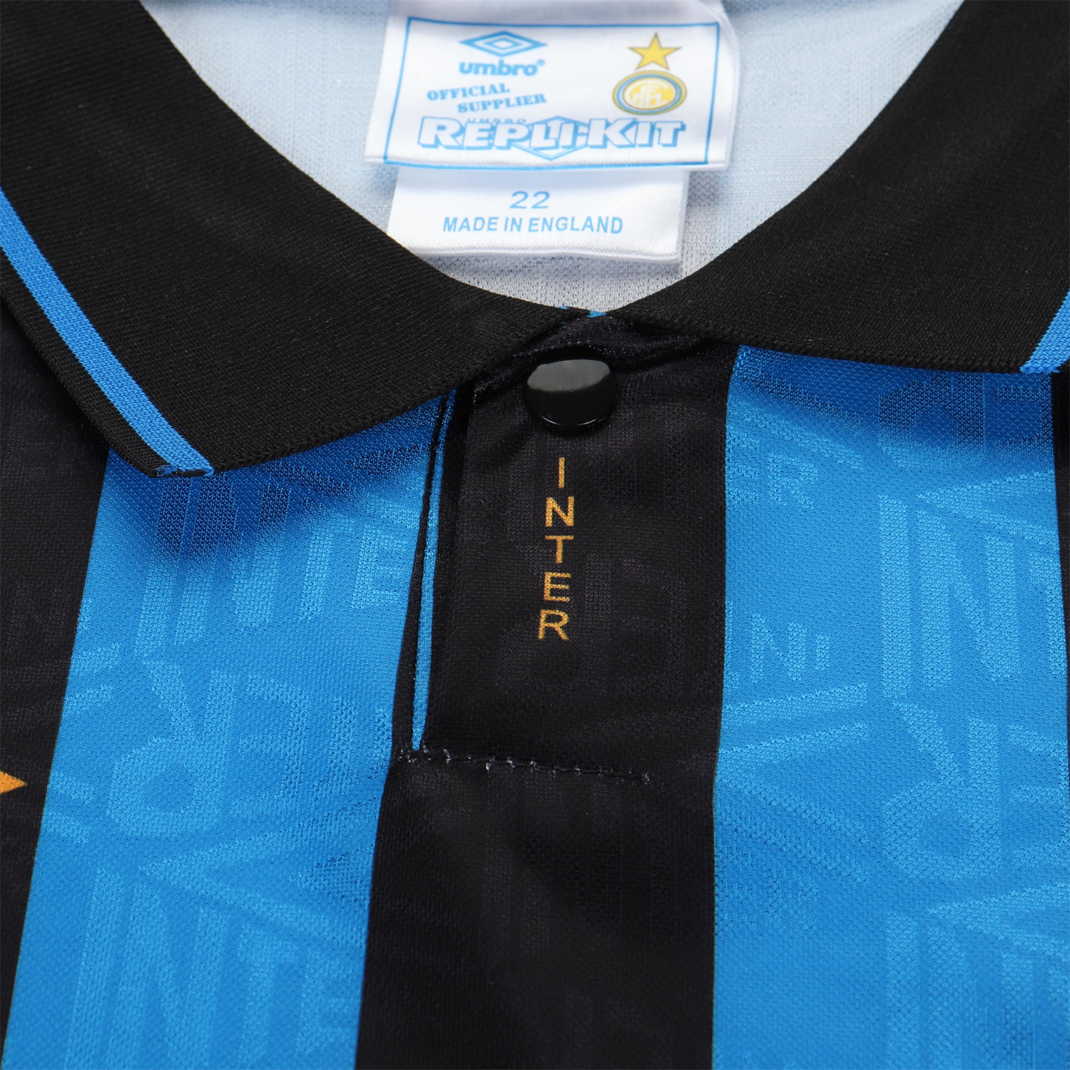 AlphaJersey-Retro Inter Milan 1992-94 Home Kids Kit