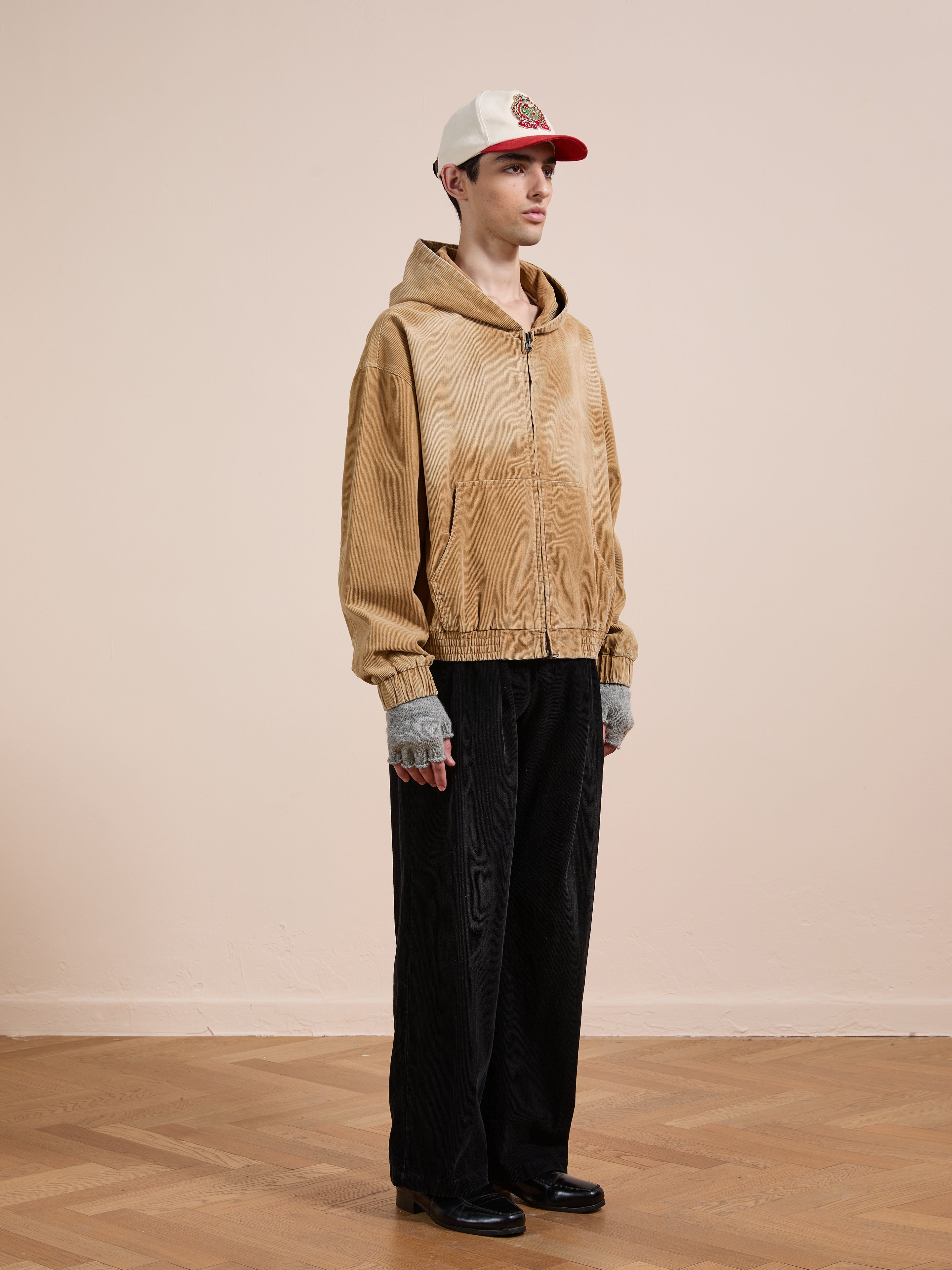 Corduroy Zip Up Hoodie | Modern Menswear by yycbvcnbmmnbm