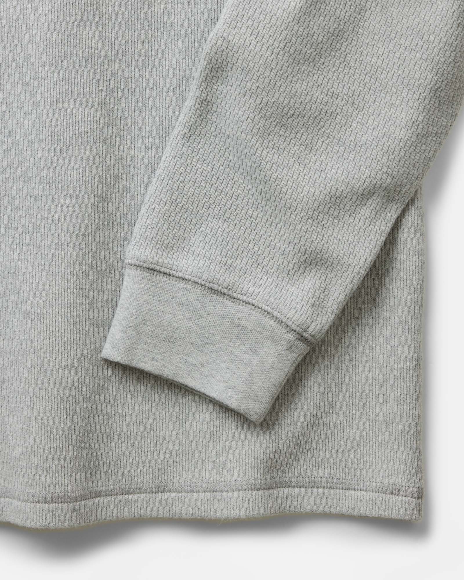 The Organic Cotton Crew in Heather Grey Waffle | Modern Menswear by yycbvcnbmmnbm
