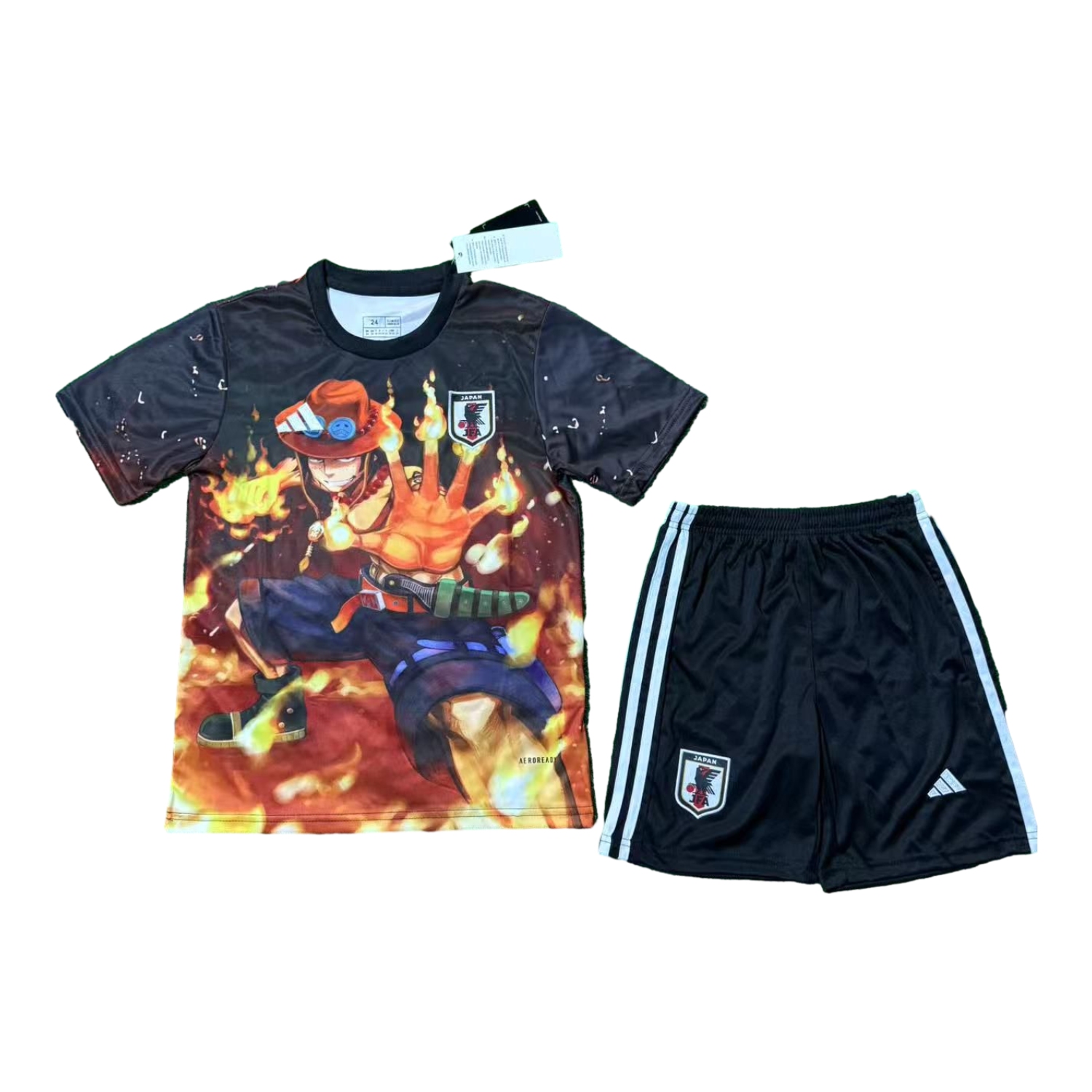 AlphaJersey-Japan 25-26 Fire Boy Ace Black Special Kids Kit