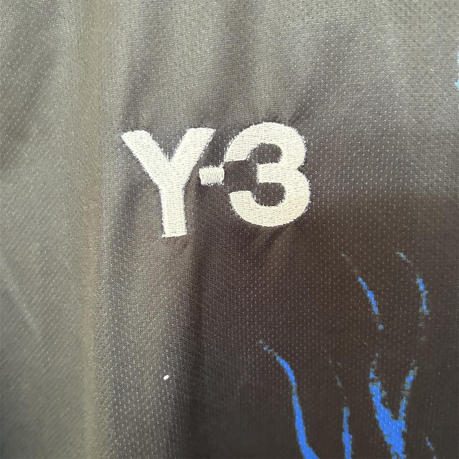 AlphaJersey-Japan 25-26 Y-3 Blue Flame Black Special Jersey - Fans Version