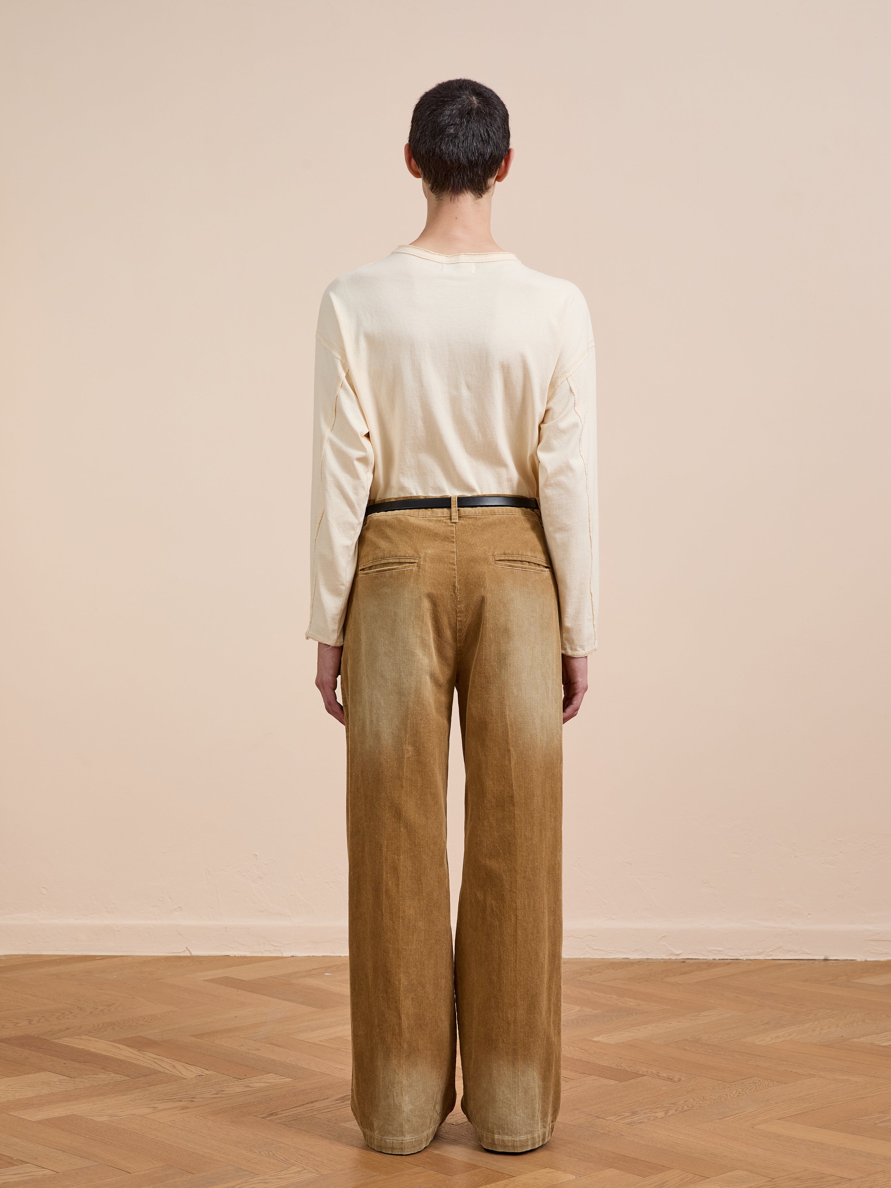 Faded Pleated Corduroy Pants | Modern Menswear by yycbvcnbmmnbm