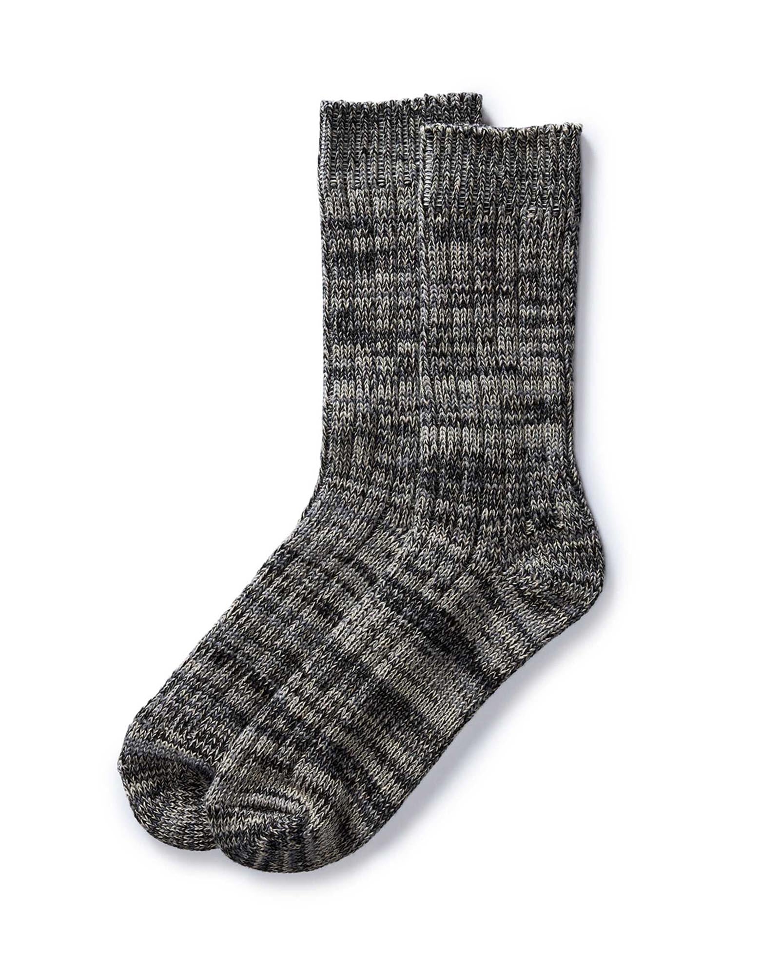 The Camp Sock in Marled Charcoal | Modern Menswear by yycbvcnbmmnbm