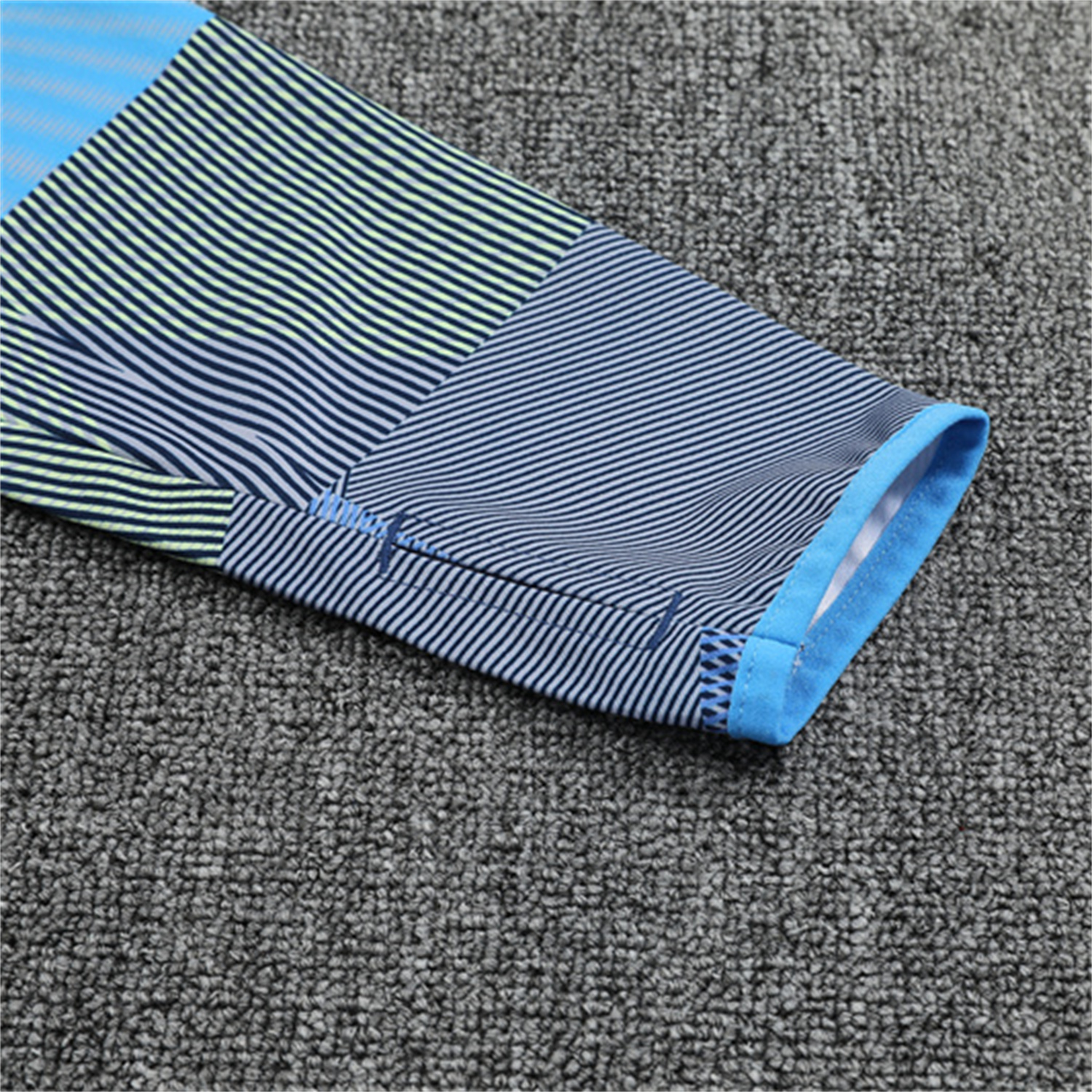 AlphaJersey-Real Madrid 25-26 Kids Long Sleeves Training Set - Blue-Gray Camouflage Top & Blue Pants