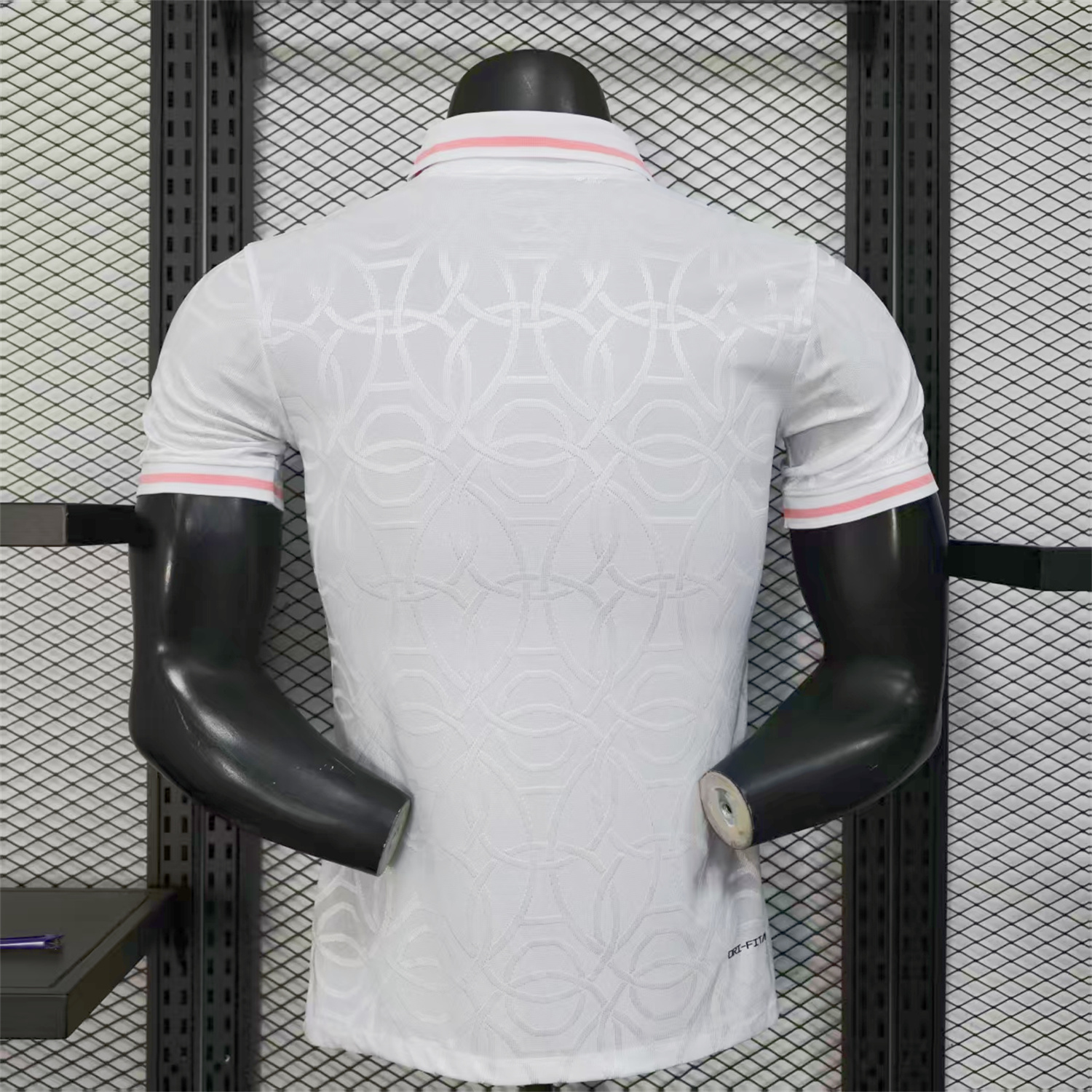 AlphaJersey-Paris Saint-Germain PSG 25-26 White And Pink Pre-Match Training Jersey - Player Version