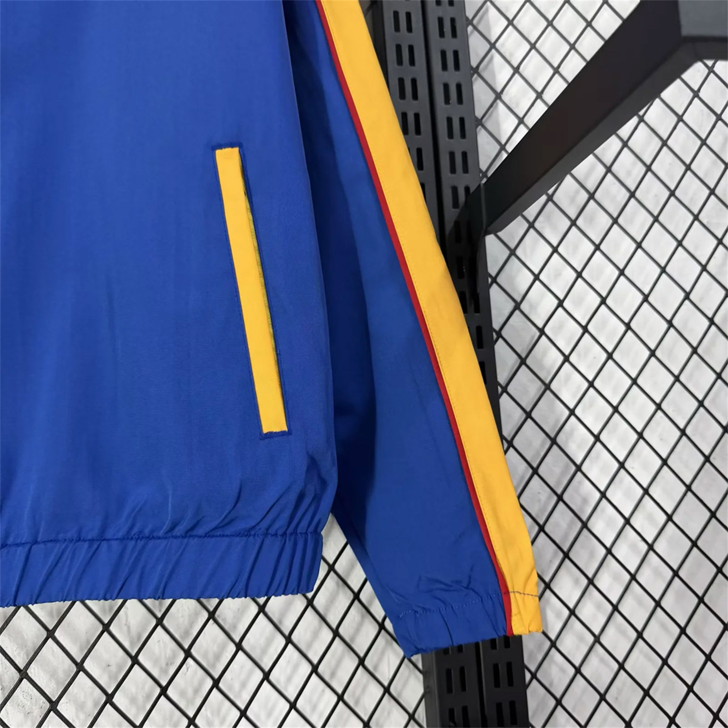 AlphaJersey-Colombia 2026 Windbreaker Jacket - Blue With Yellow
