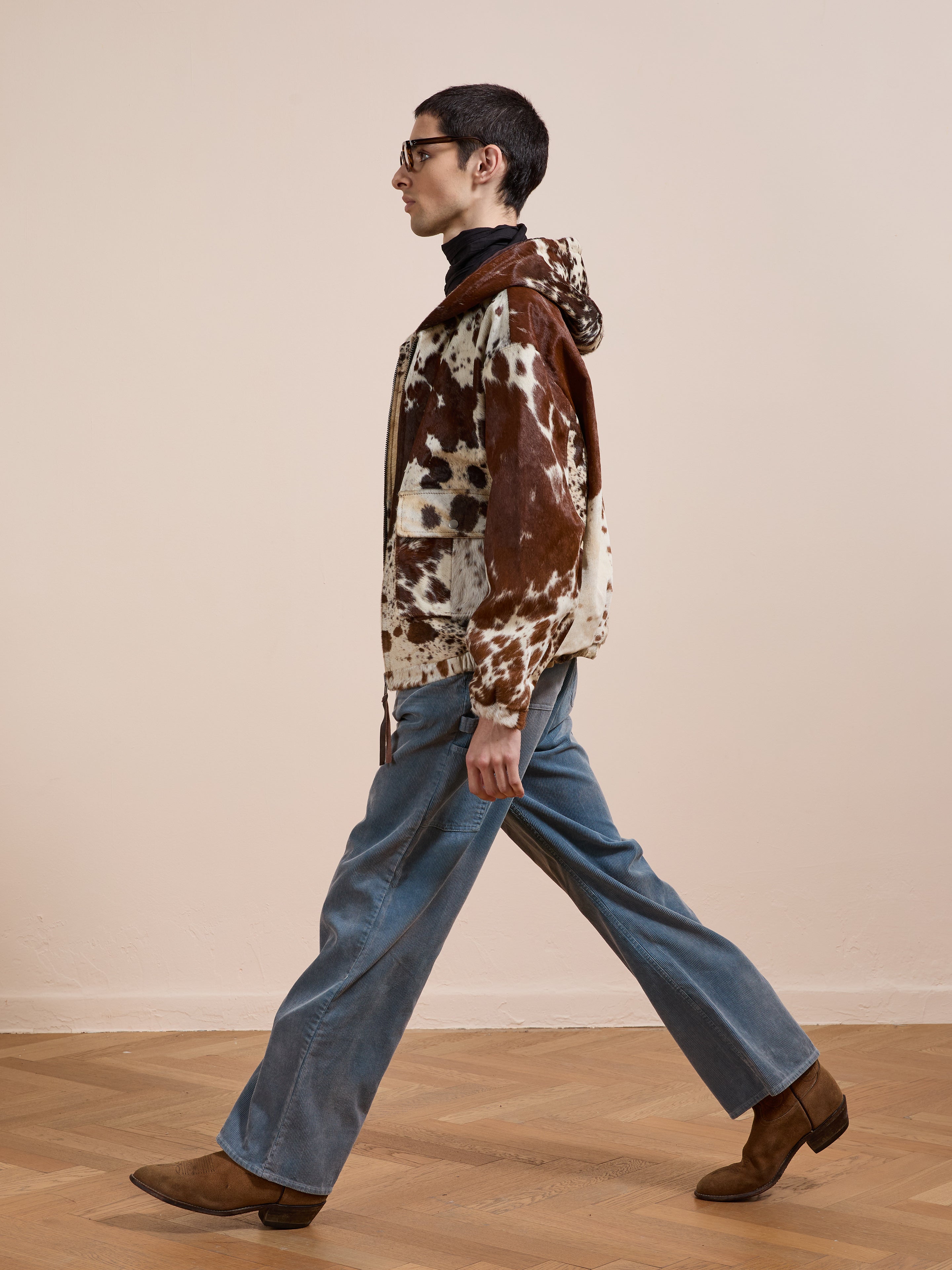 Cowhide Drover Hoodie | Modern Menswear by yycbvcnbmmnbm