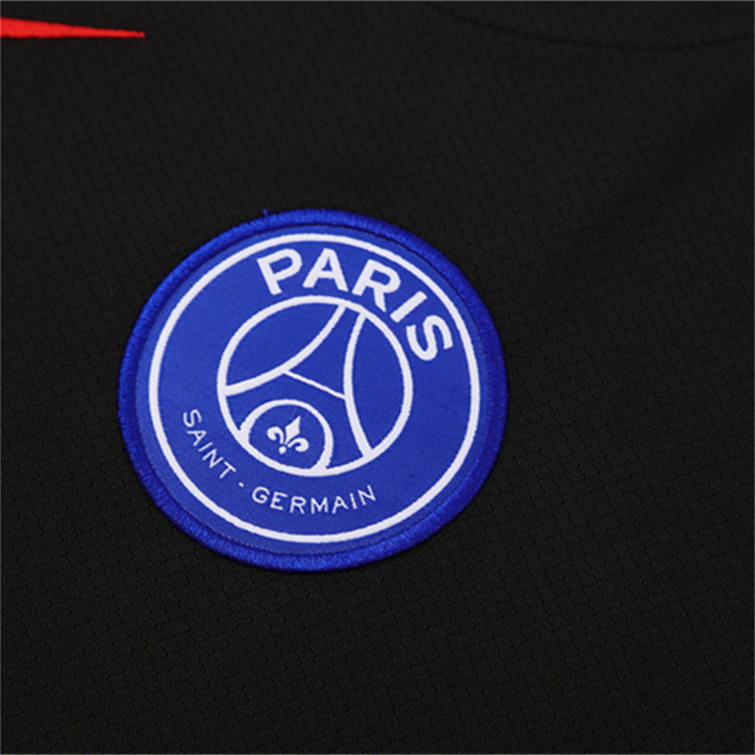 AlphaJersey-Paris Saint-Germain PSG 25-26 Kids Short-Sleeve Training Set - White Edge Black Top & Black Shorts