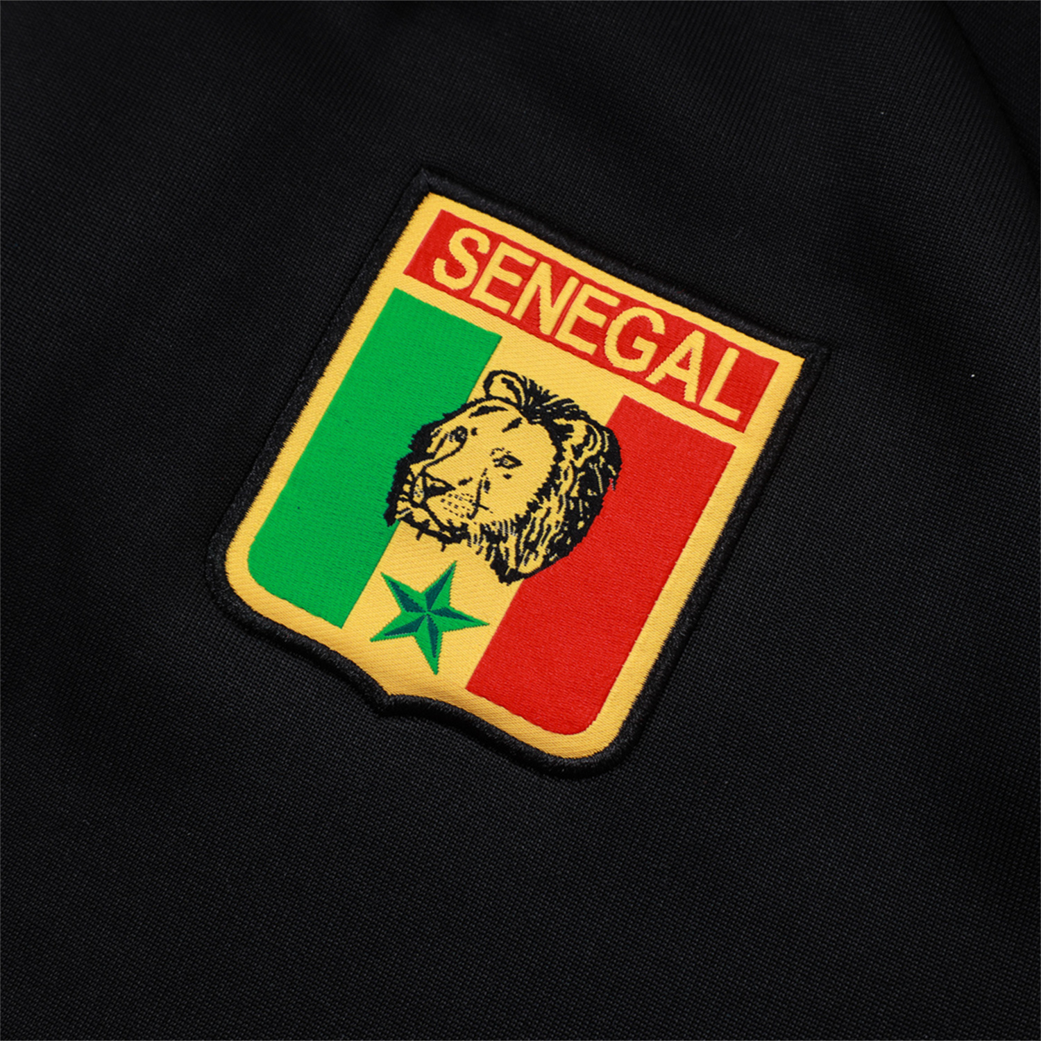 AlphaJersey-Senegal 2026 Jacket Training Tracksuit - Black With Green Jackets & Pants