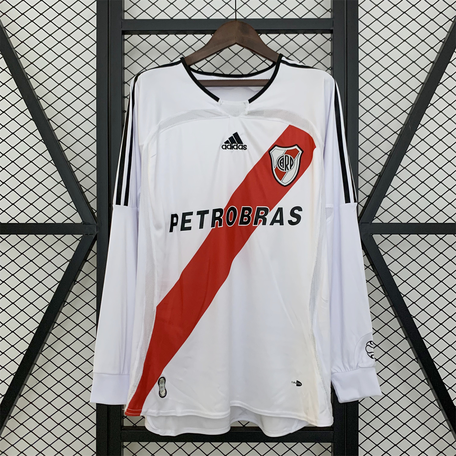 AlphaJersey-Retro River Plate 2006-07 Home Long Sleeves Jersey